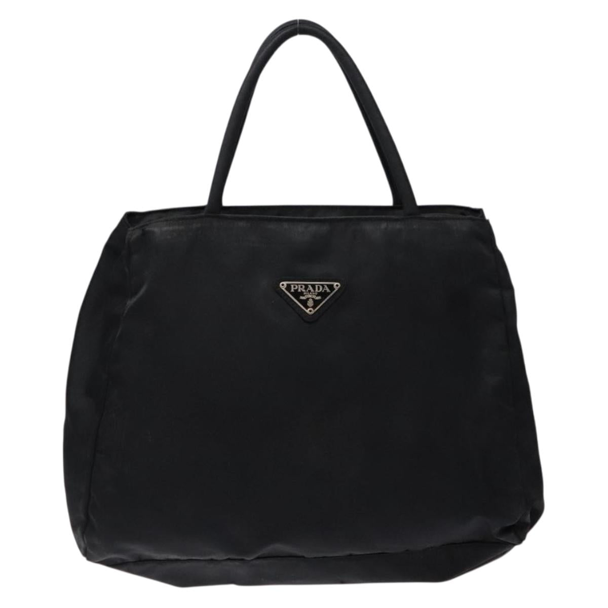 PRADA Hand Bag Nylon Black Auth bs28221