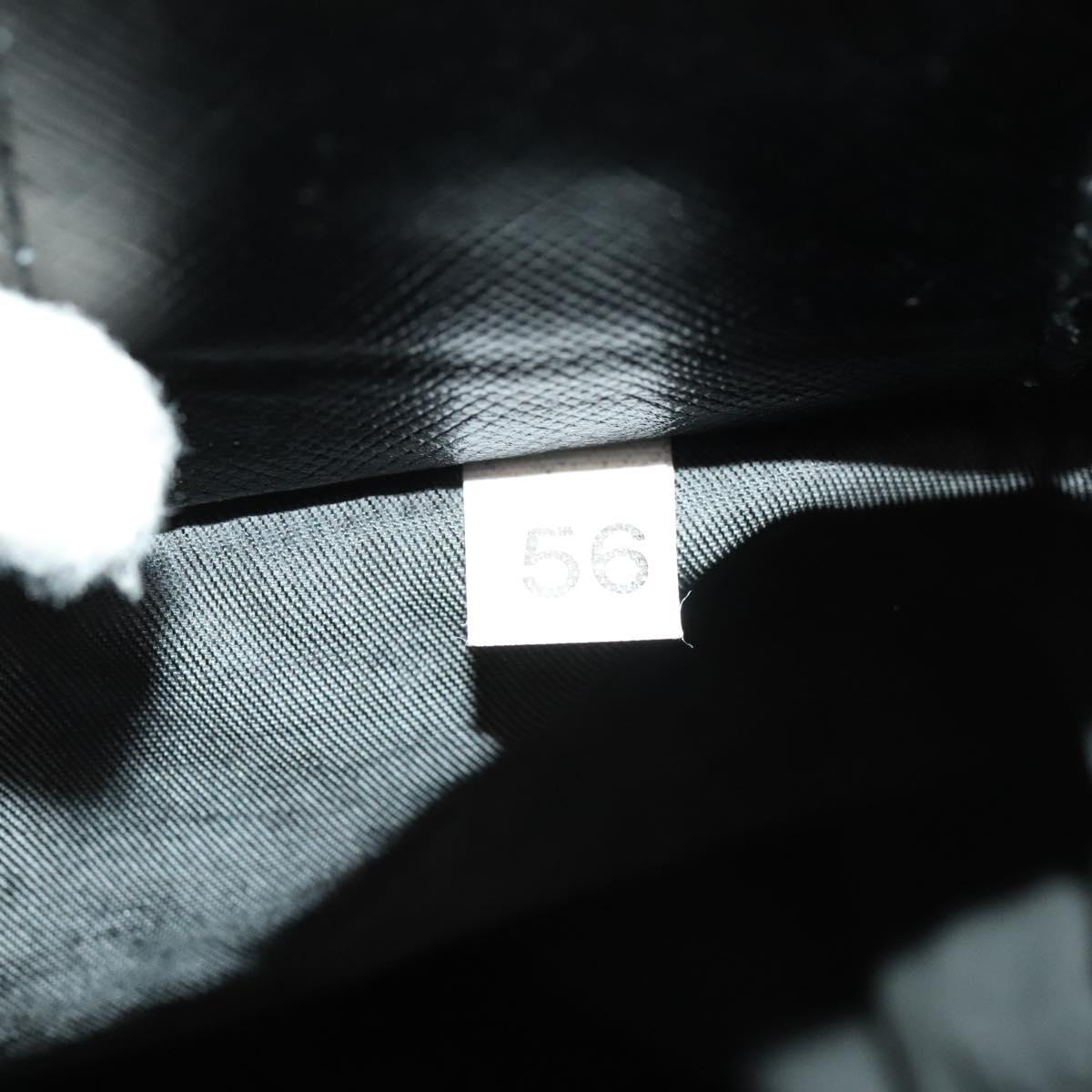 PRADA Boston Bag Nylon 2way Black Silver Auth bs28231