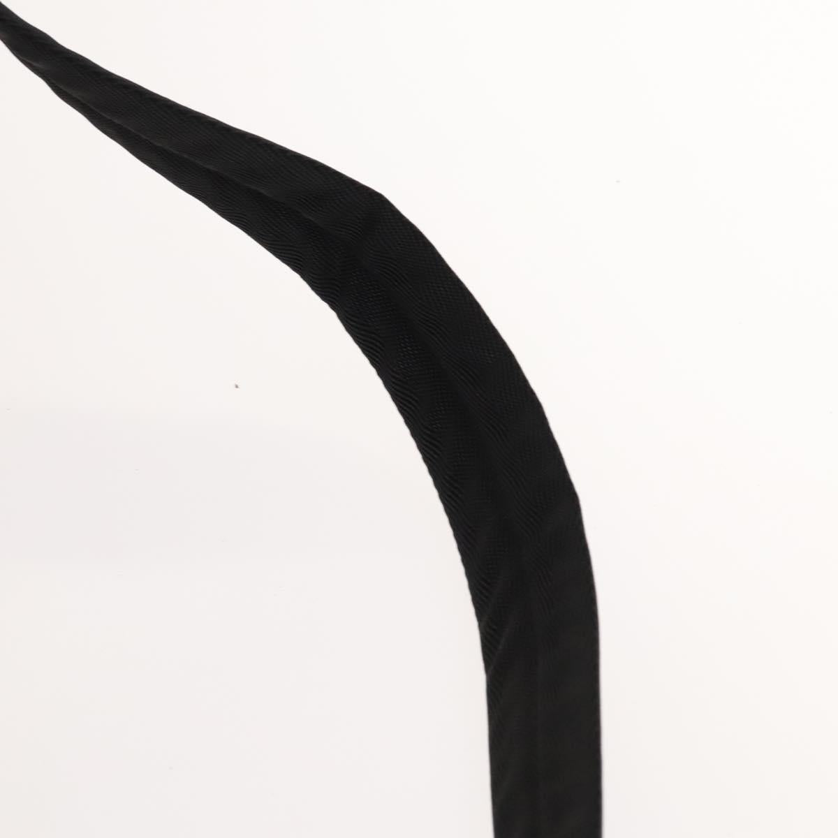 PRADA Boston Bag Nylon 2way Black Silver Auth bs28231