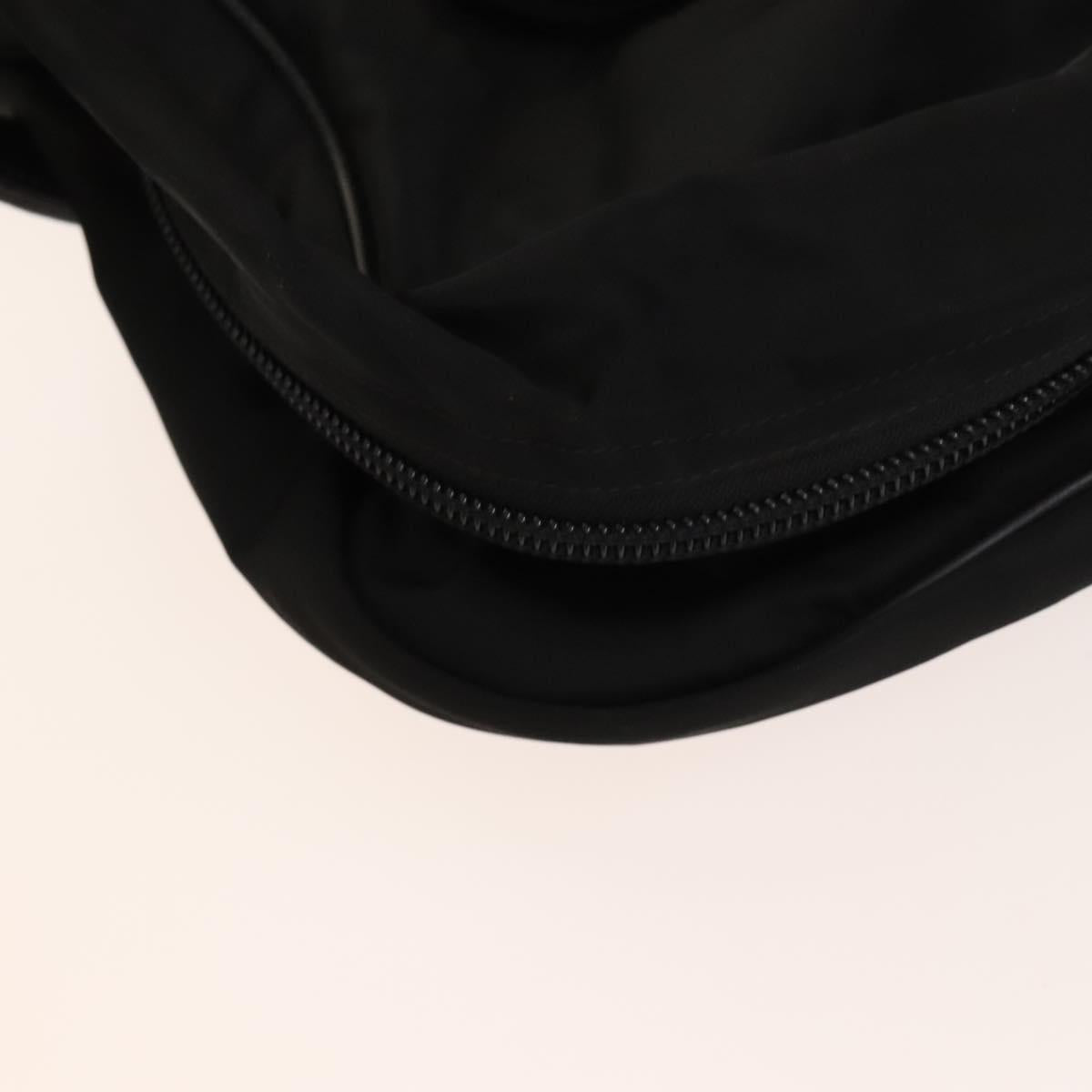 PRADA Garment Cover Nylon Black Silver Auth bs28232