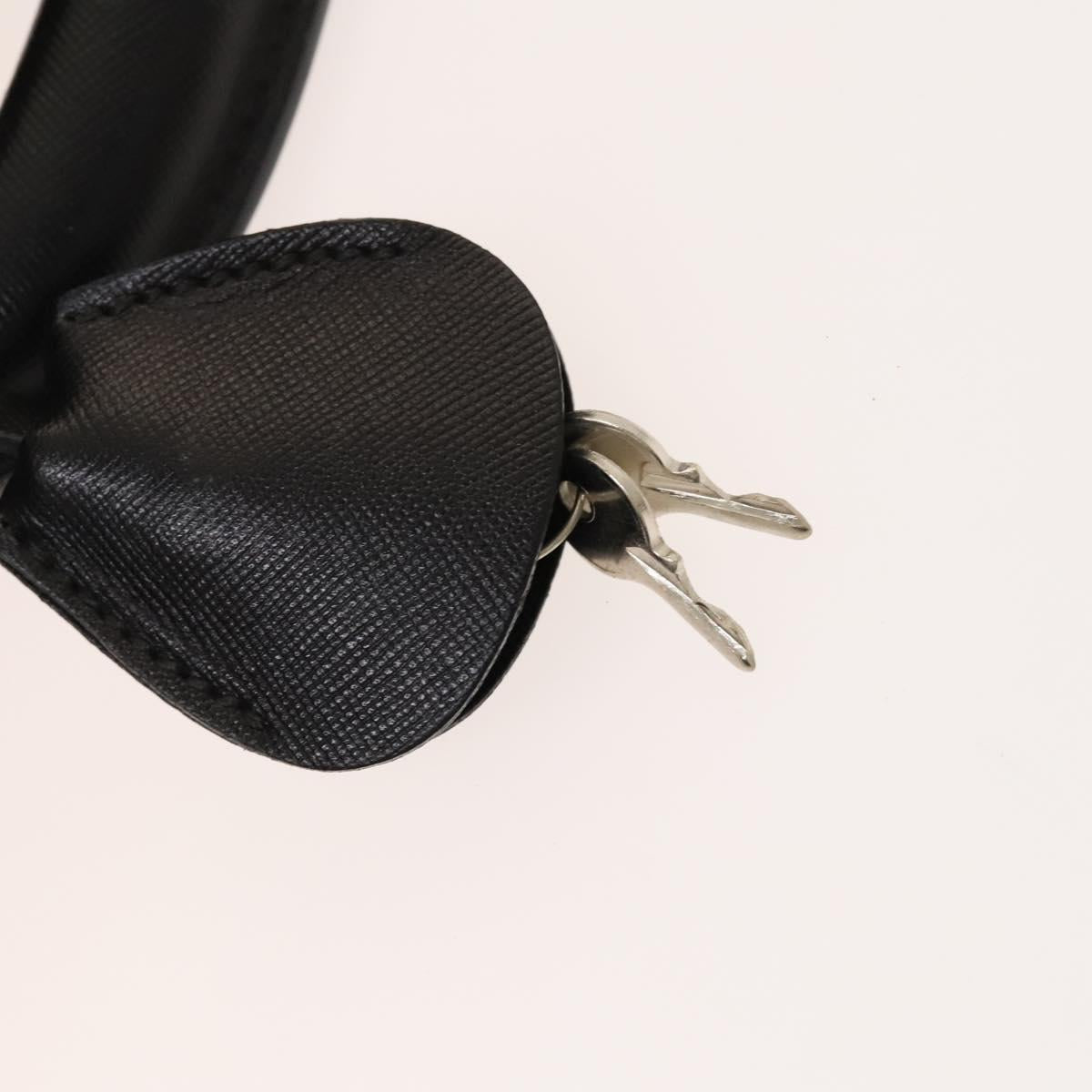 PRADA Garment Cover Nylon Black Silver Auth bs28232