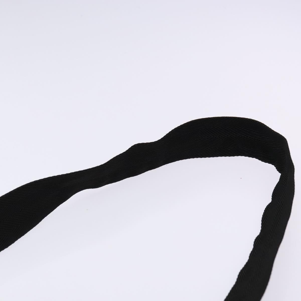 PRADA Shoulder Bag Nylon Black Silver Auth bs28236