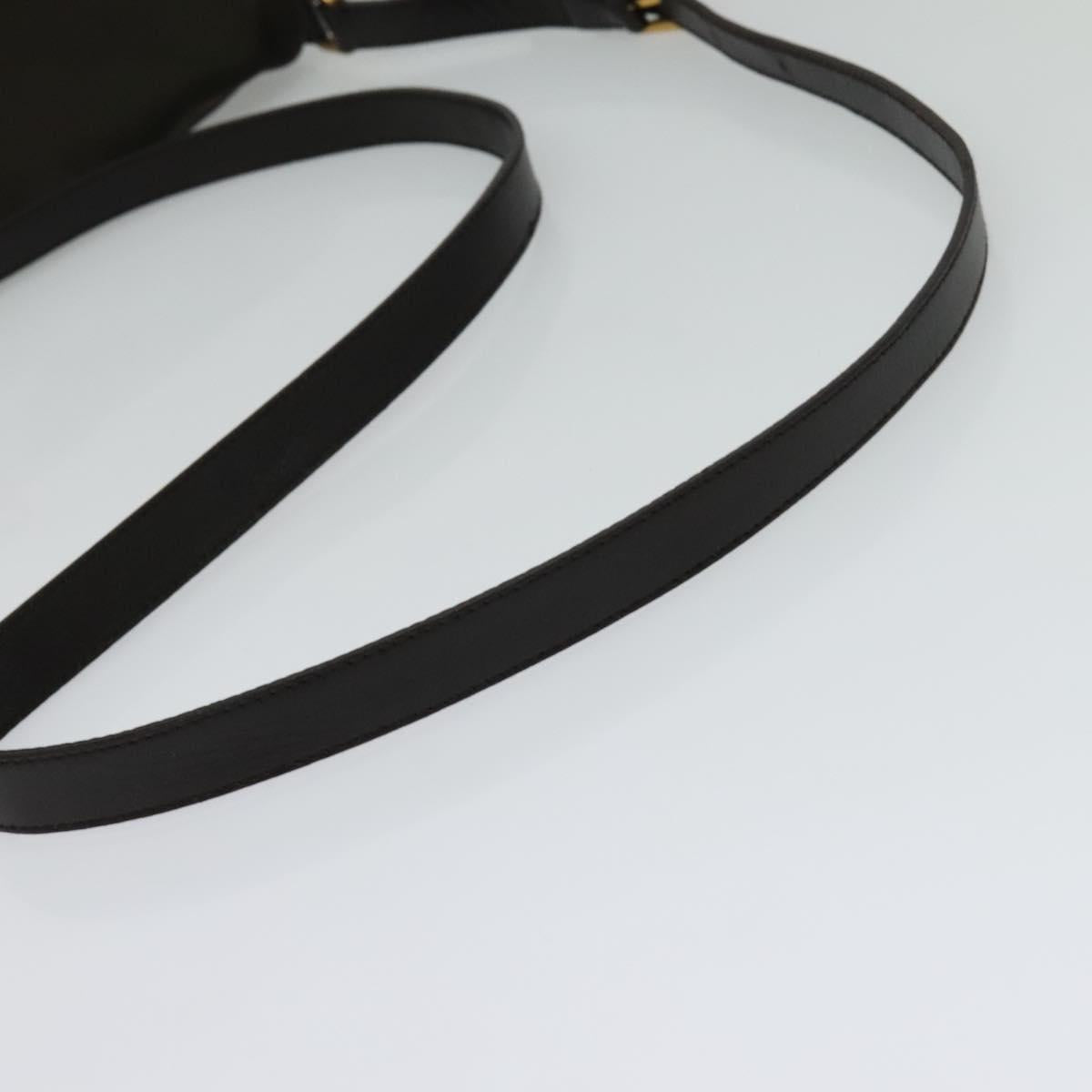 PRADA Shoulder Bag Nylon Khaki Gold Auth bs28237