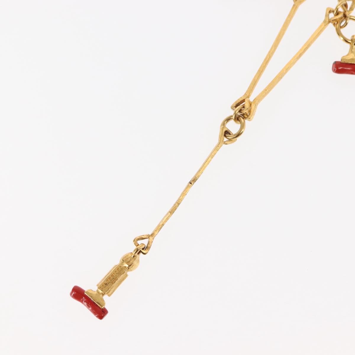 BALENCIAGA Necklace Metal Gold Auth bs28337