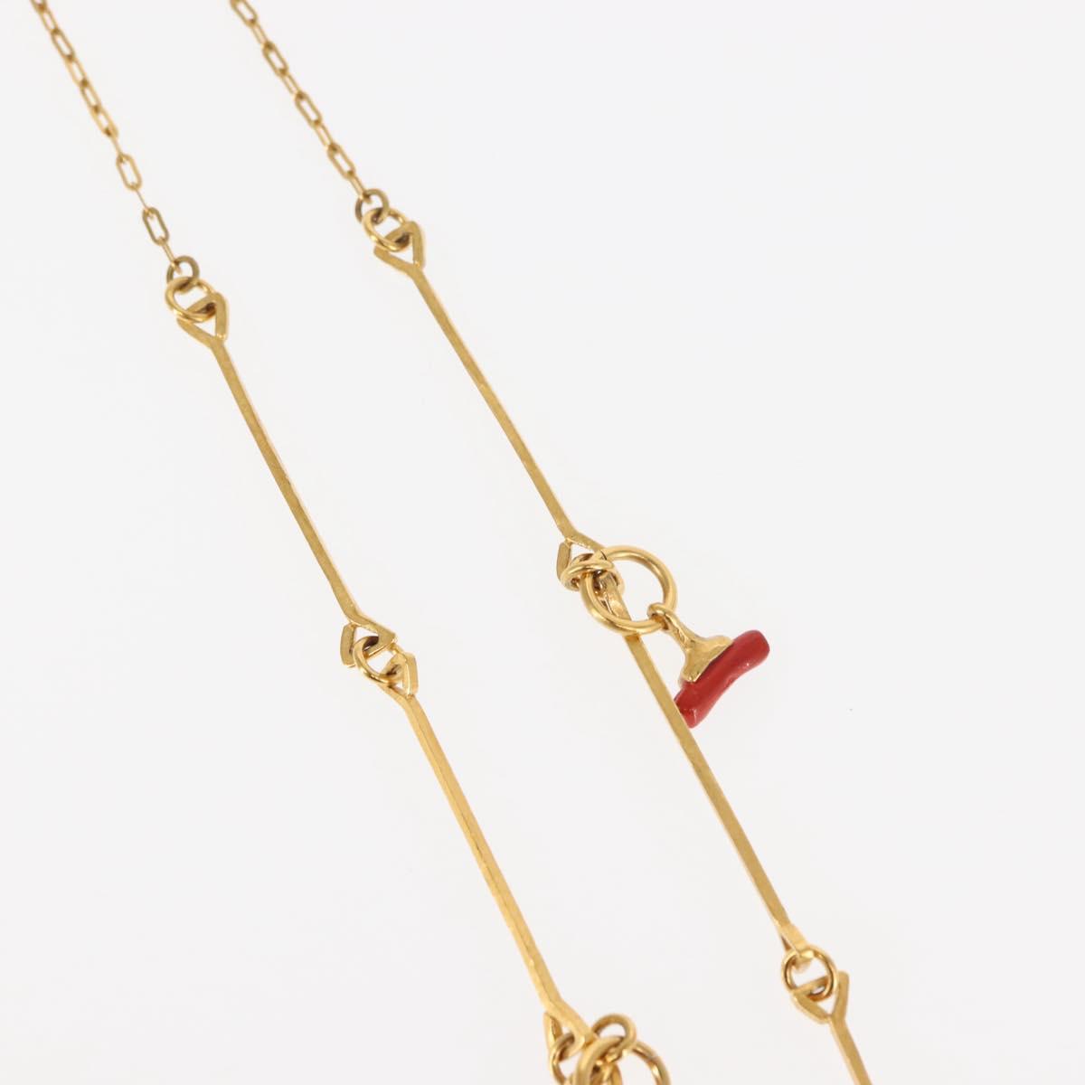 BALENCIAGA Necklace Metal Gold Auth bs28337