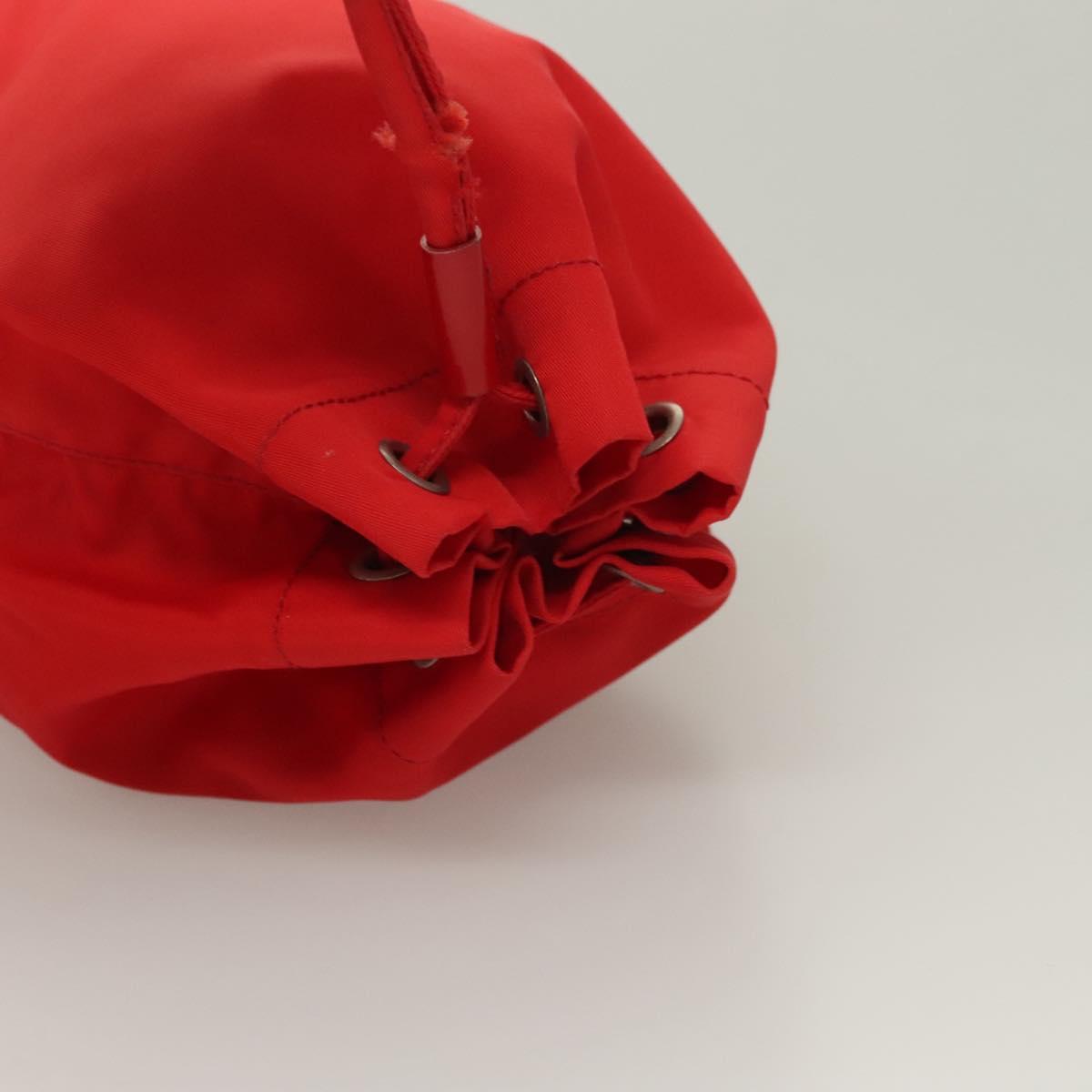 PRADA Pouch Nylon 2Set Red Black Auth bs28341