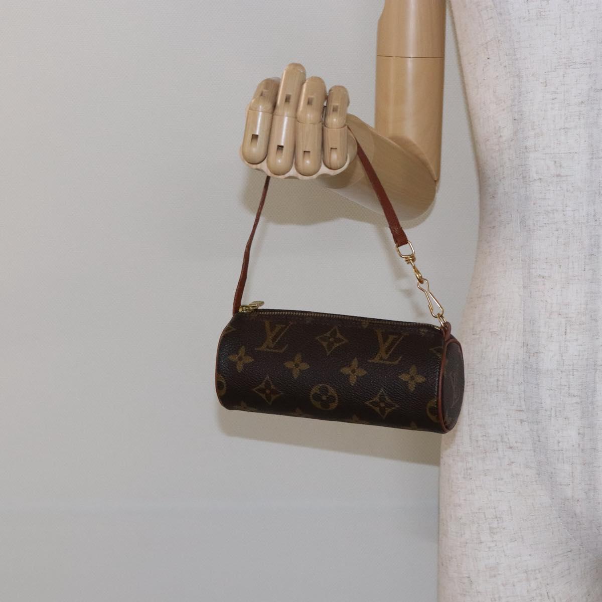 LOUIS VUITTON Monogram Papillon Pouch LV Auth bs28346