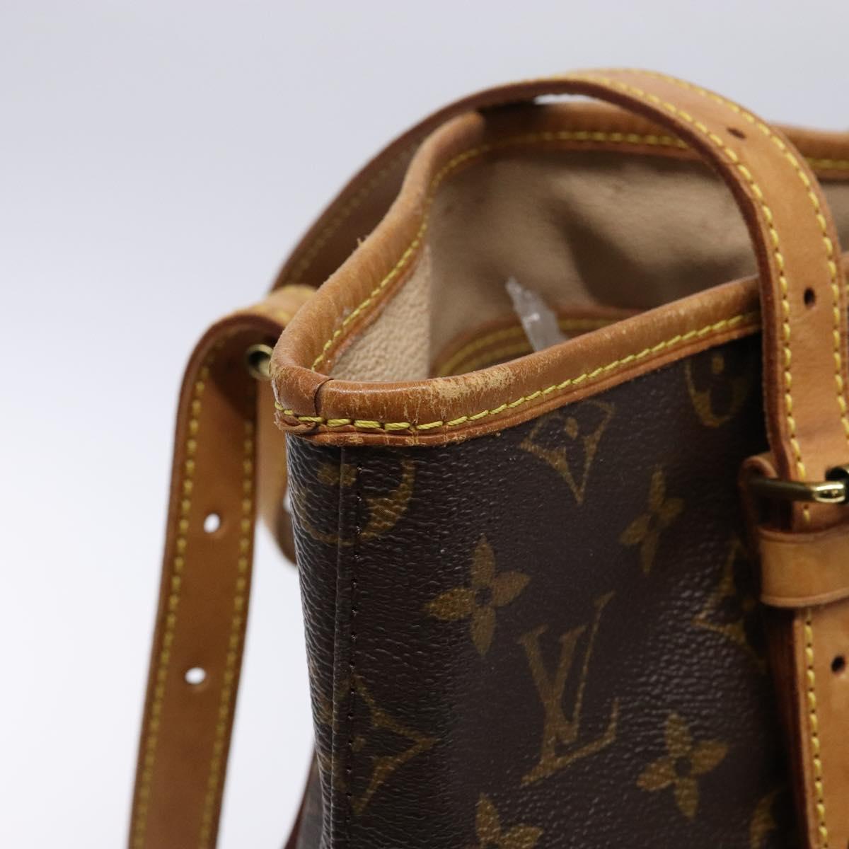 LOUIS VUITTON Monogram Bucket GM Shoulder Bag M42236 LV Auth bs28351