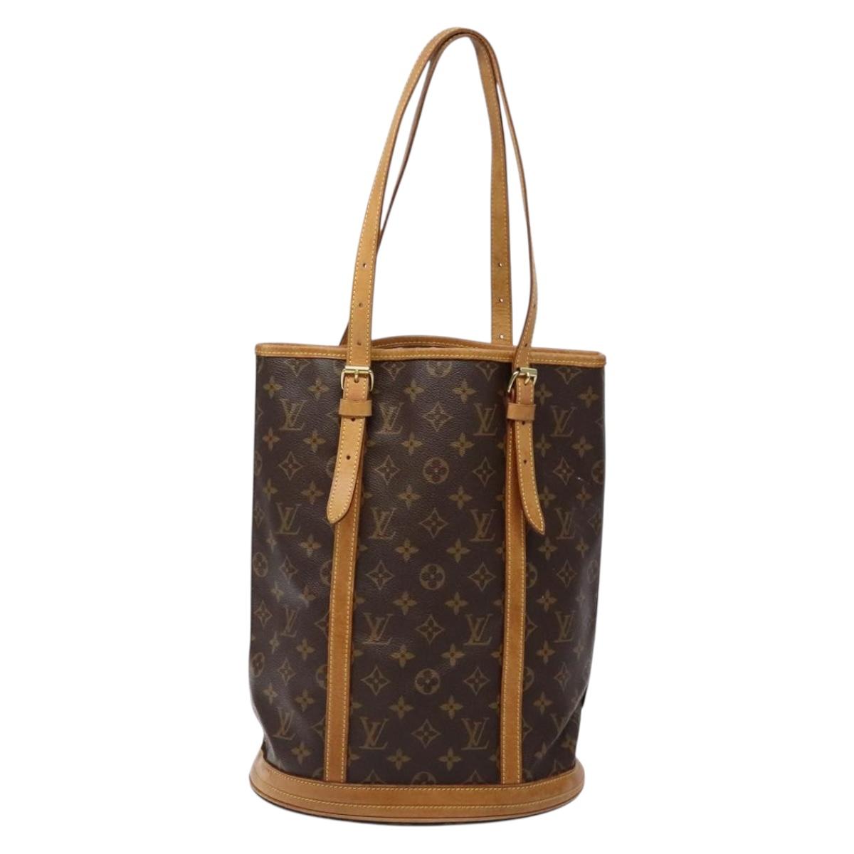 LOUIS VUITTON Monogram Bucket GM Shoulder Bag M42236 LV Auth bs28351