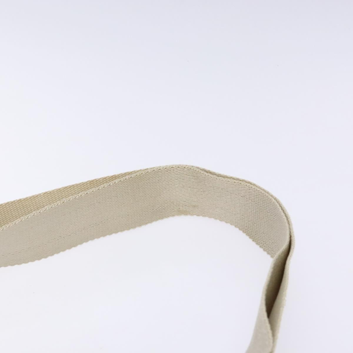 PRADA Shoulder Bag Nylon Beige Auth bs28381