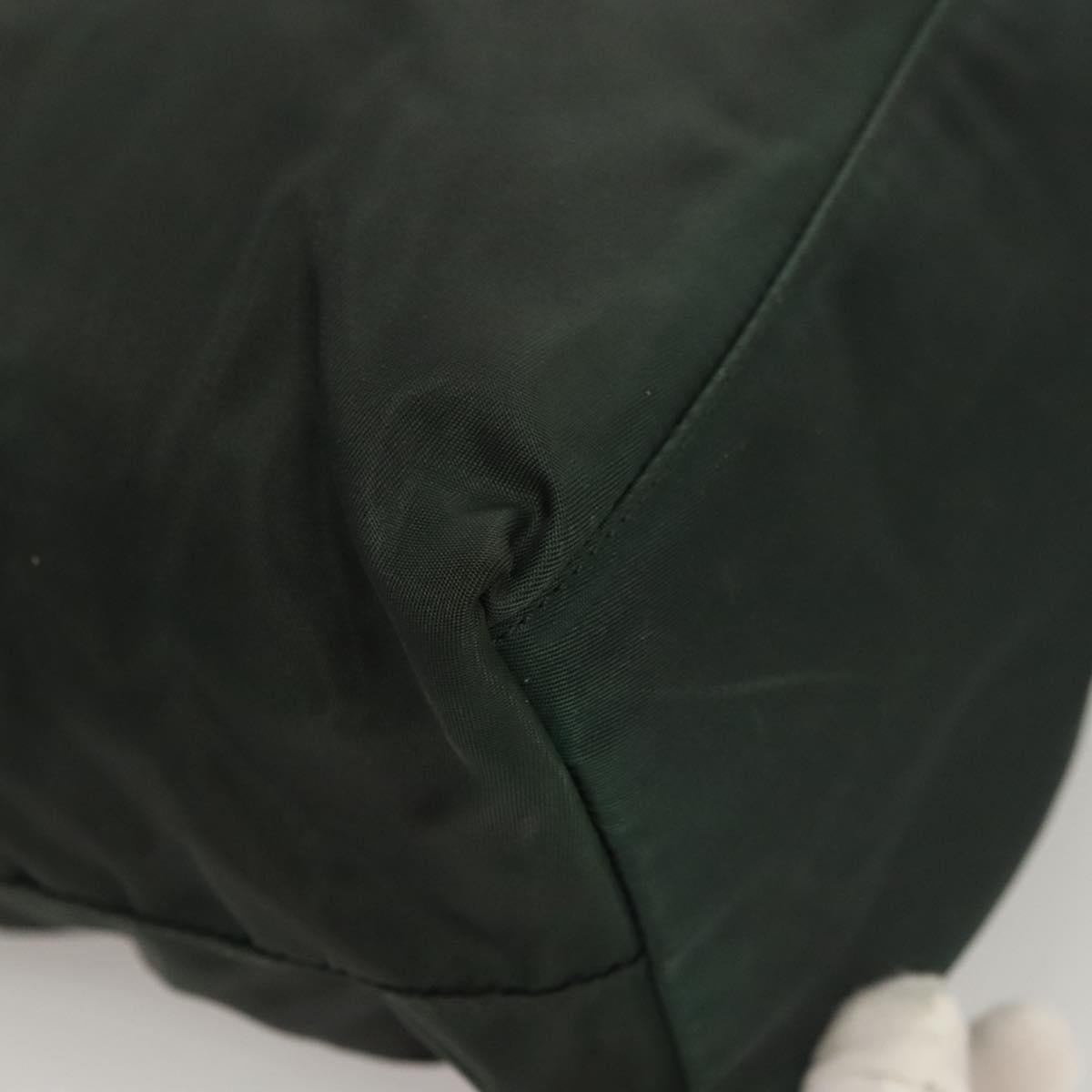 PRADA Tote Bag Nylon Green Auth bs28392