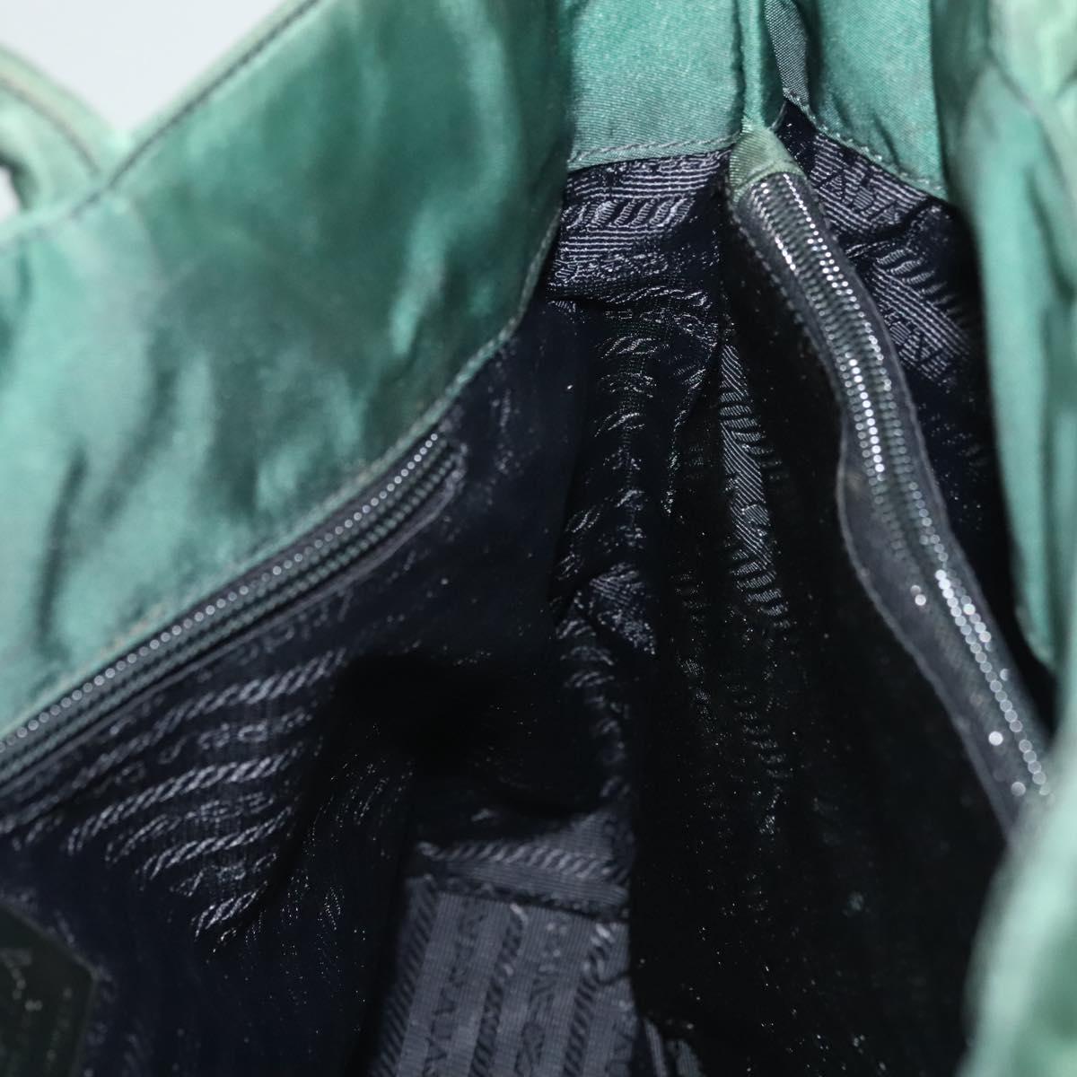 PRADA Tote Bag Nylon Green Auth bs28392