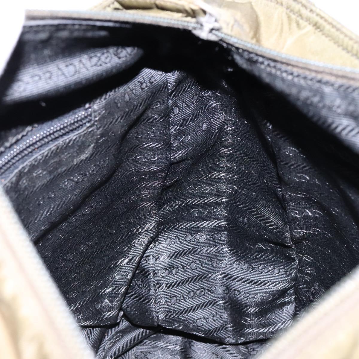 PRADA Tote Bag Nylon Khaki Auth bs28393
