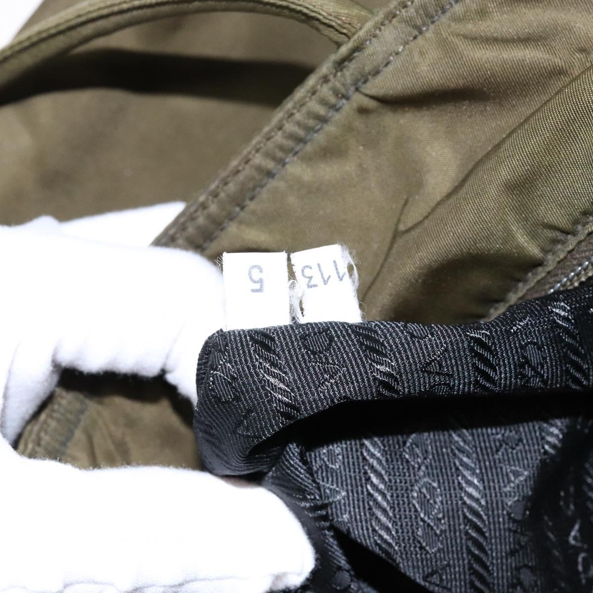 PRADA Tote Bag Nylon Khaki Auth bs28393