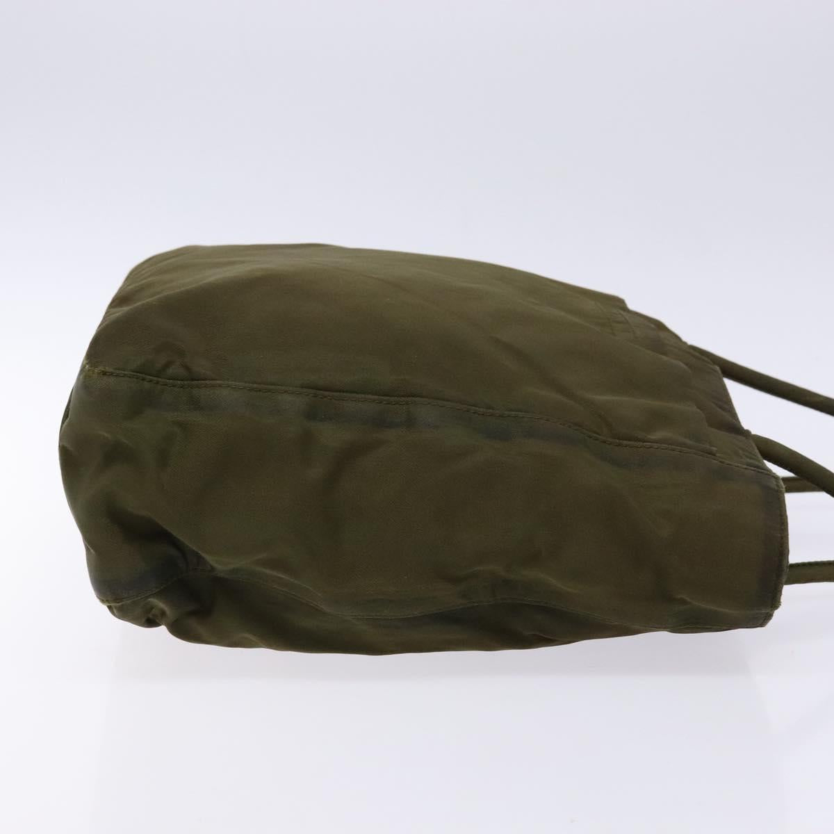 PRADA Tote Bag Nylon Khaki Auth bs28393