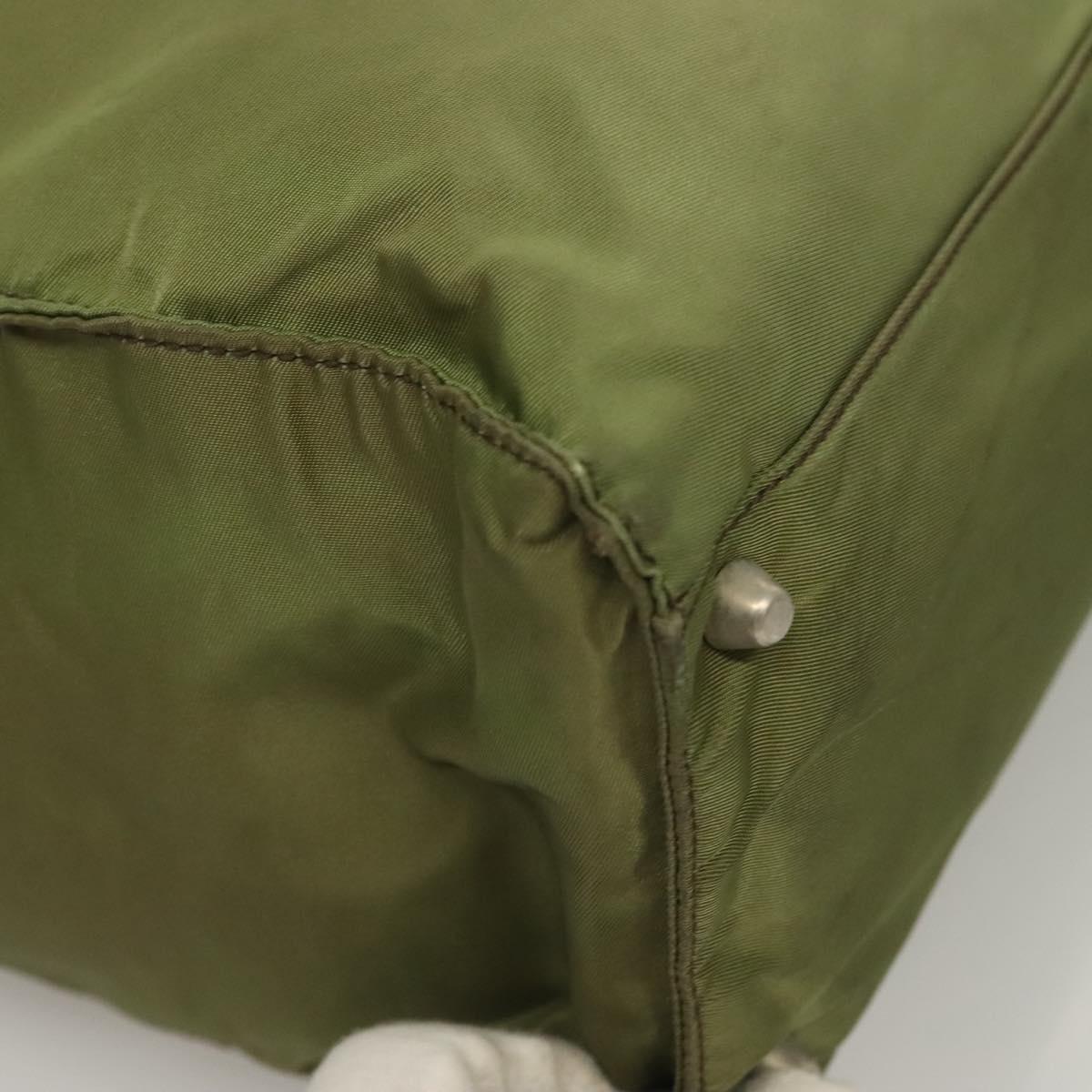 PRADA Tote Bag Nylon Khaki Auth bs28394