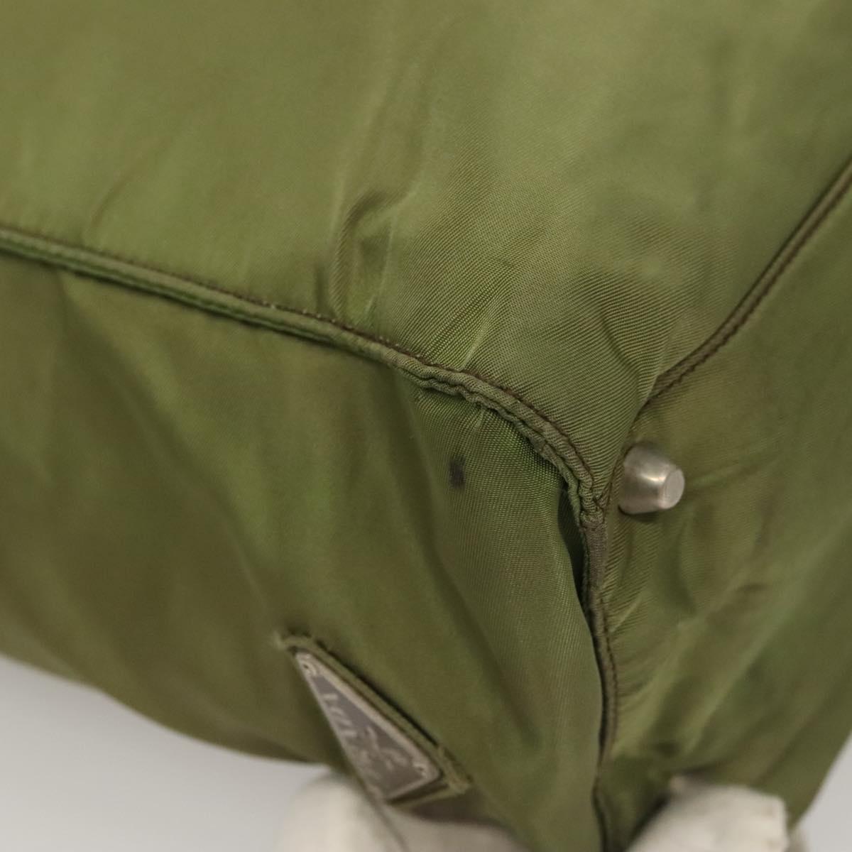 PRADA Tote Bag Nylon Khaki Auth bs28394