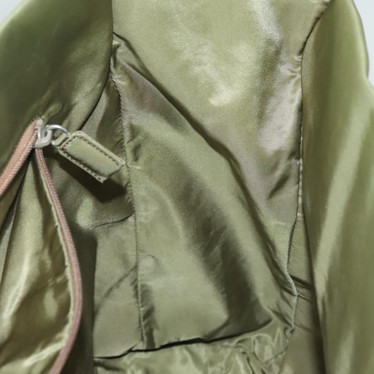 PRADA Tote Bag Nylon Khaki Auth bs28394