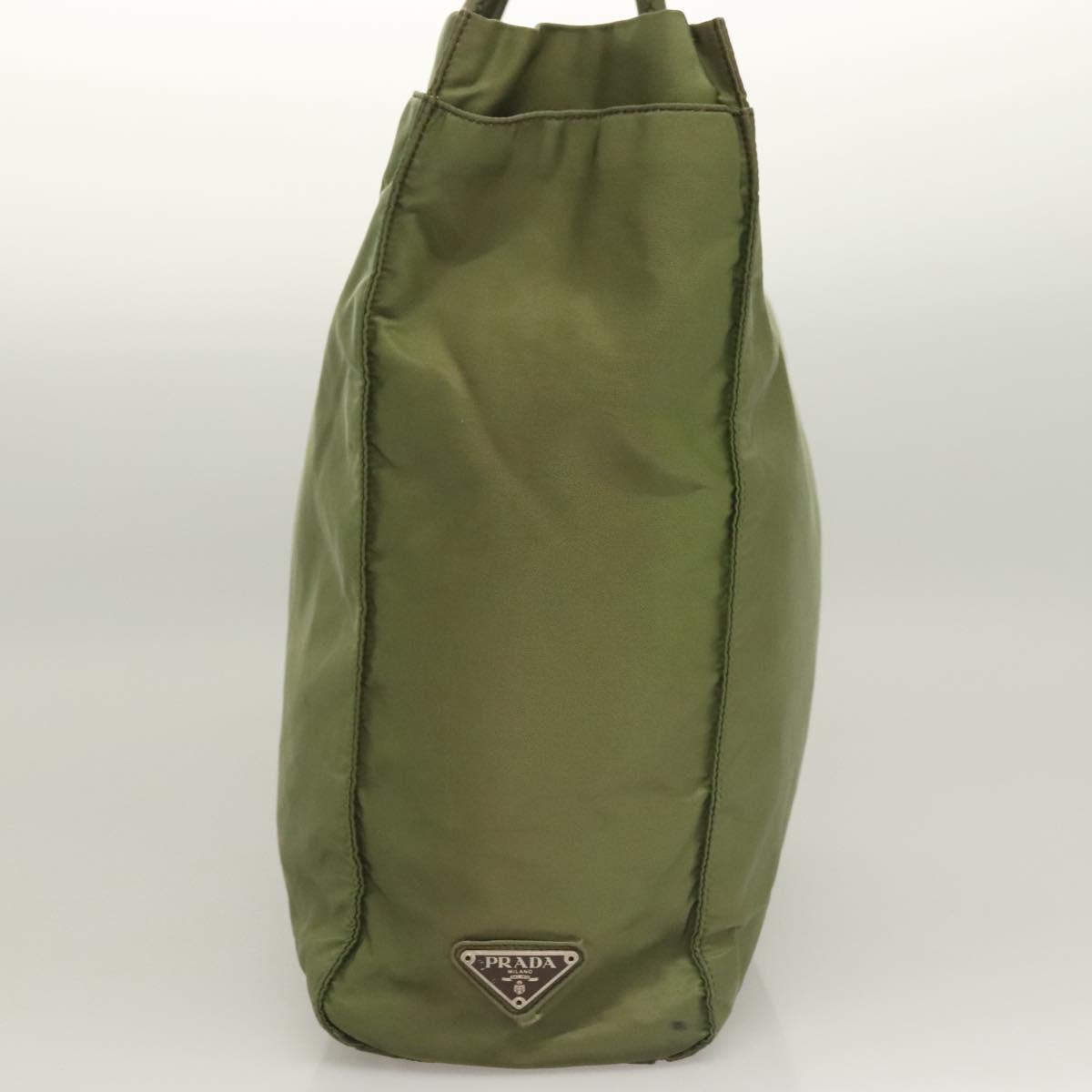 PRADA Tote Bag Nylon Khaki Auth bs28394