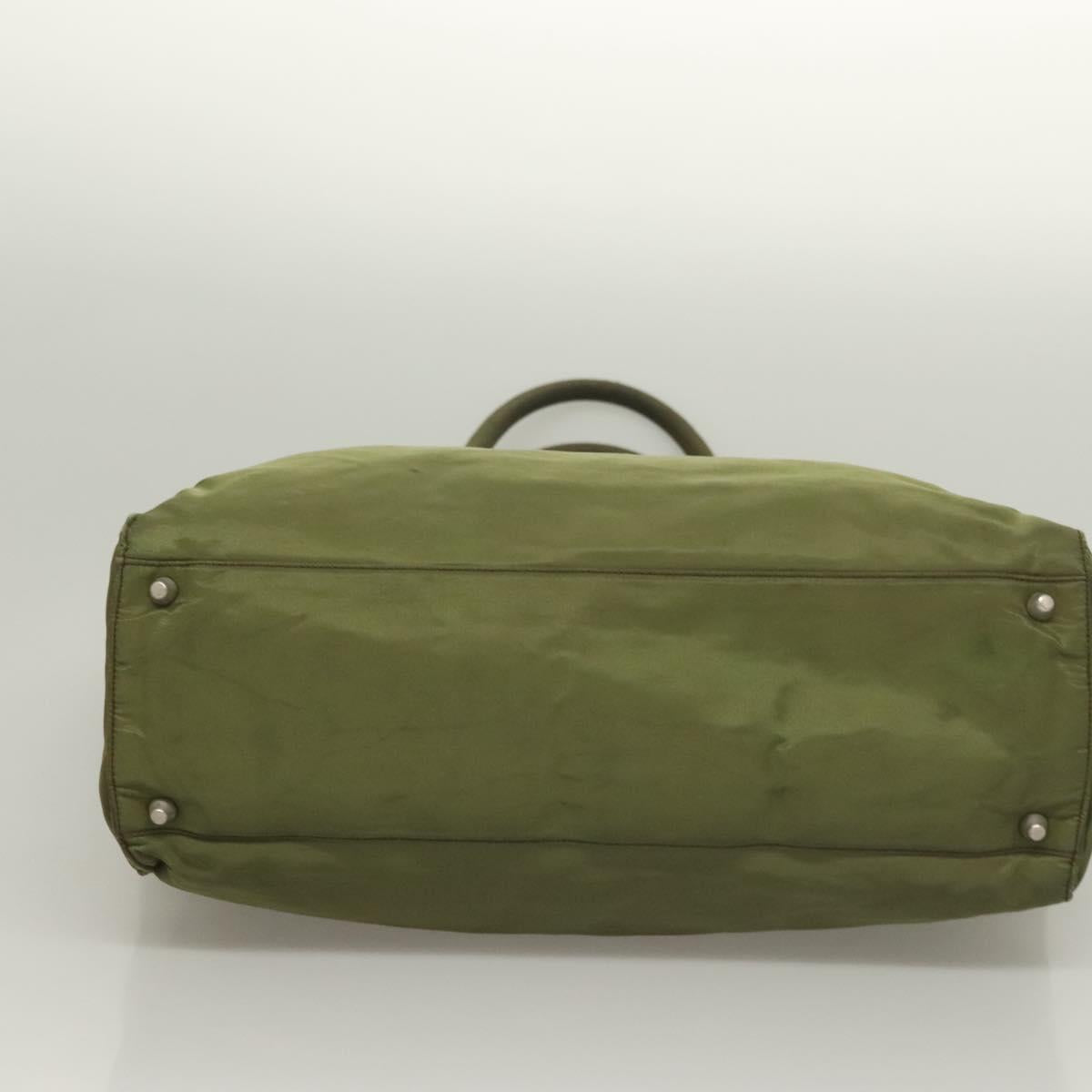 PRADA Tote Bag Nylon Khaki Auth bs28394