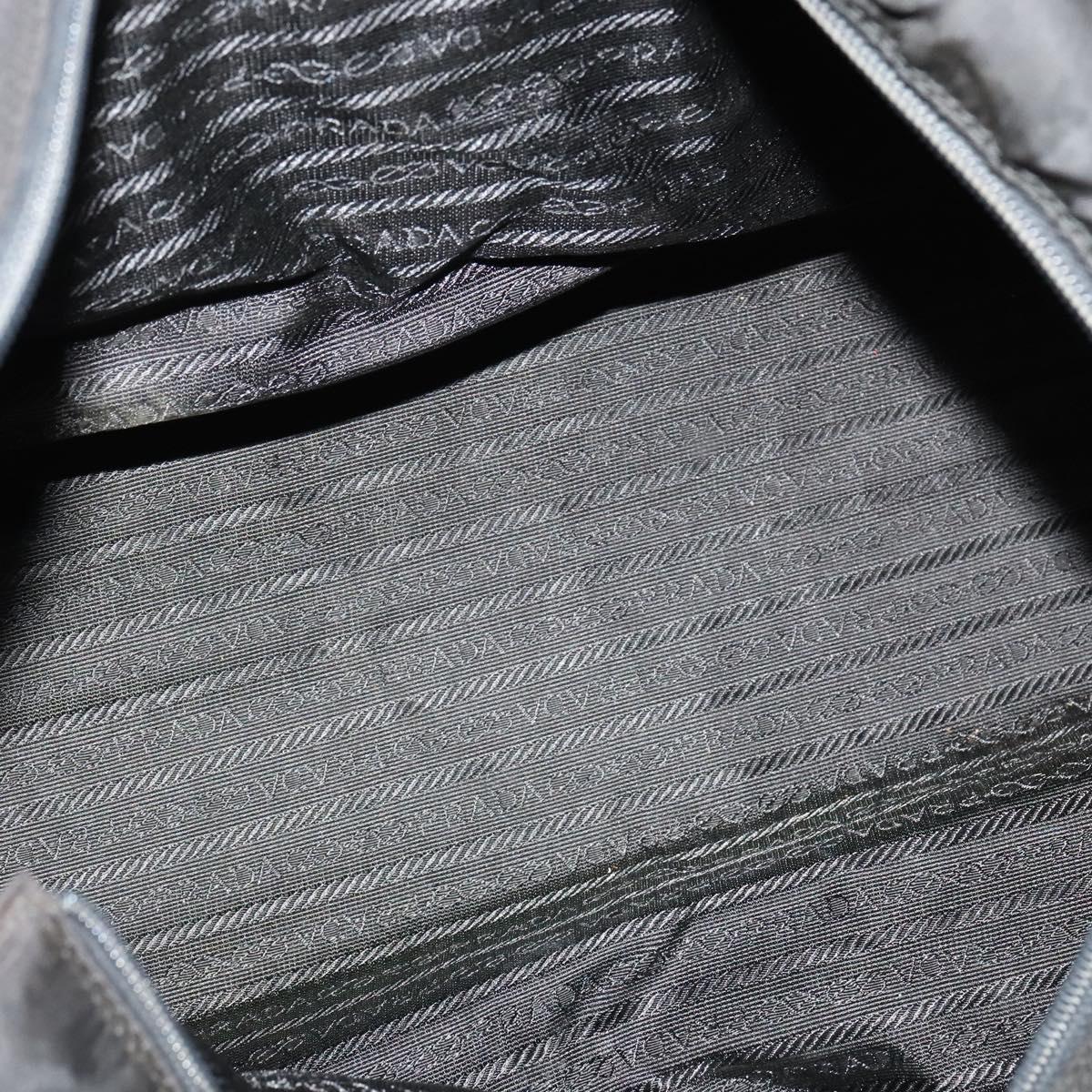 PRADA Tote Bag Nylon Black Auth bs28398