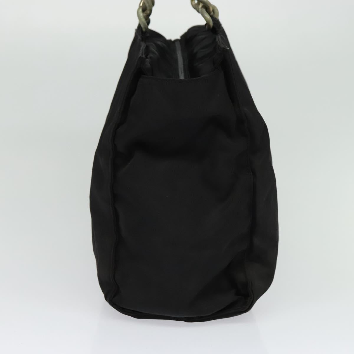 PRADA Tote Bag Nylon Black Auth bs28398