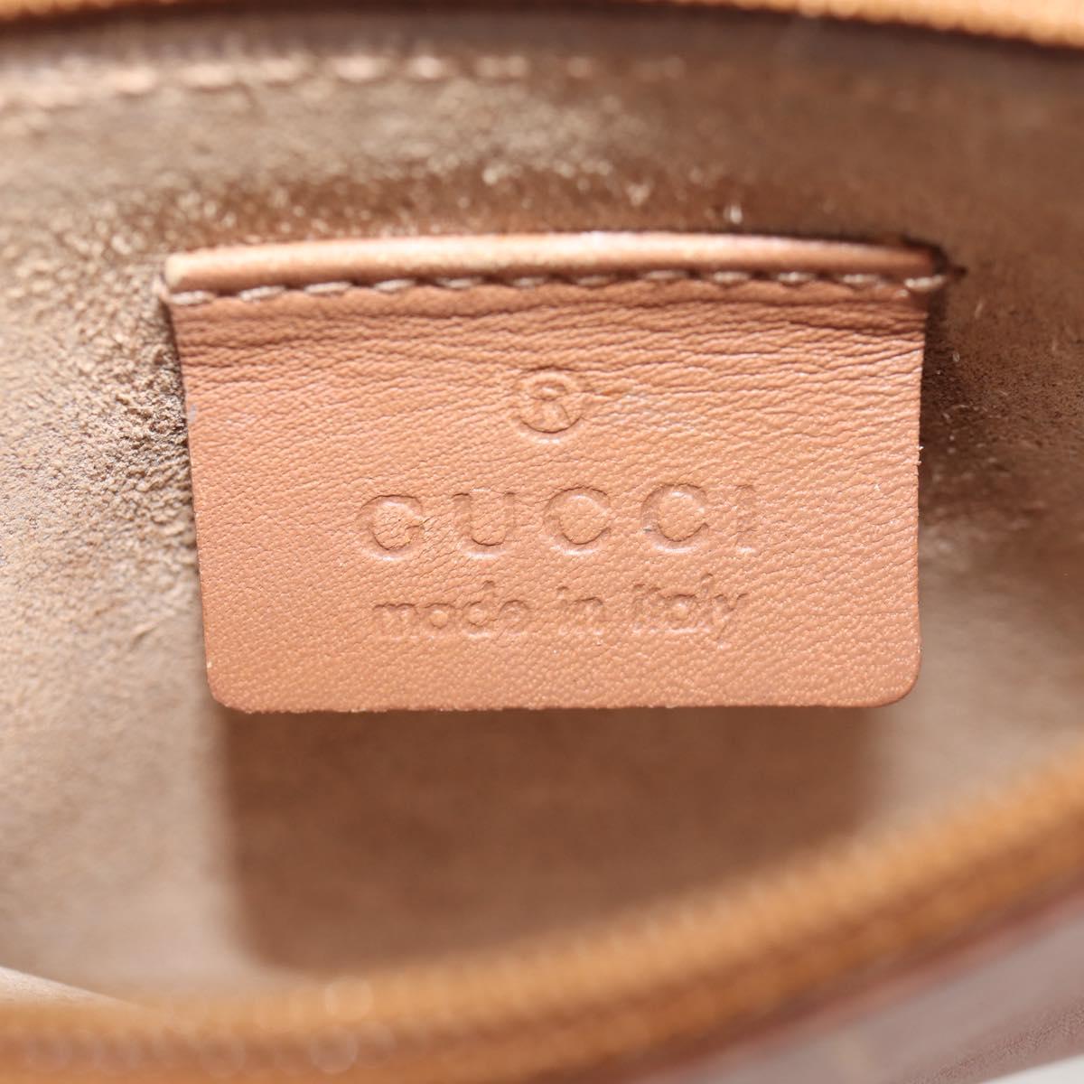 GUCCI Tote Bag Leather Beige 94898 Auth bs28450