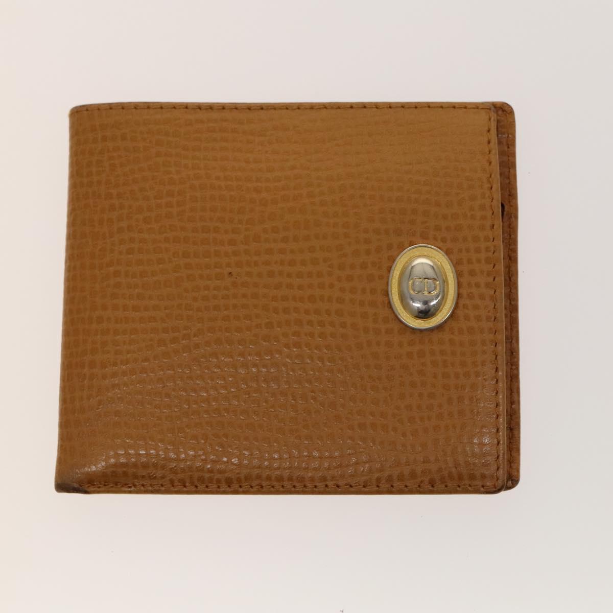 Christian Dior Trotter Canvas Wallet Leather 4Set Pink Navy Brown Auth bs28476