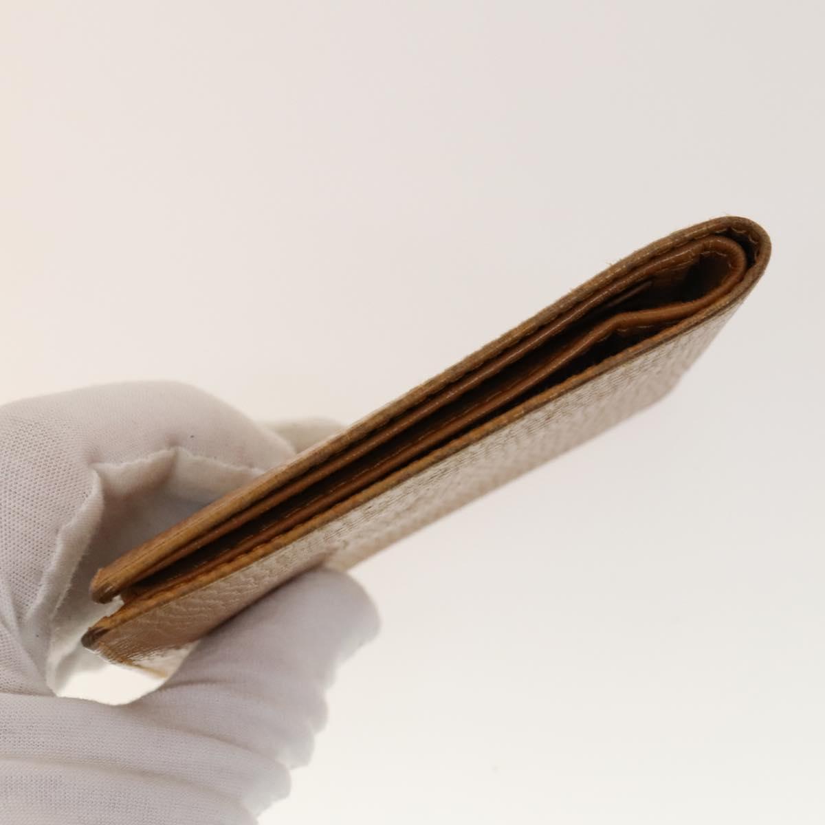 Christian Dior Trotter Canvas Wallet Leather 4Set Pink Navy Brown Auth bs28476