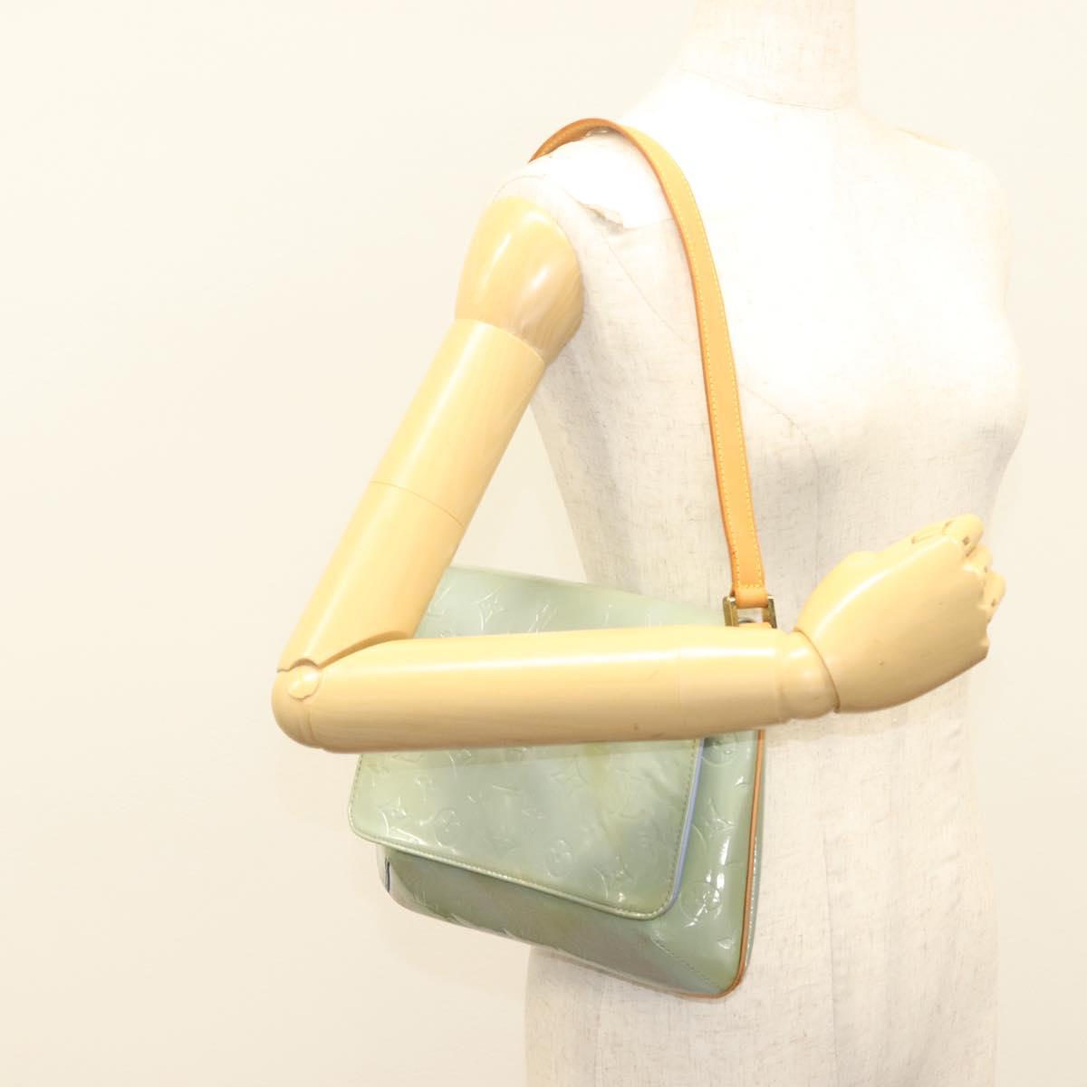 LOUIS VUITTON Monogram Vernis Thompson Street Bag Lavande M91009 LV Auth bs28515