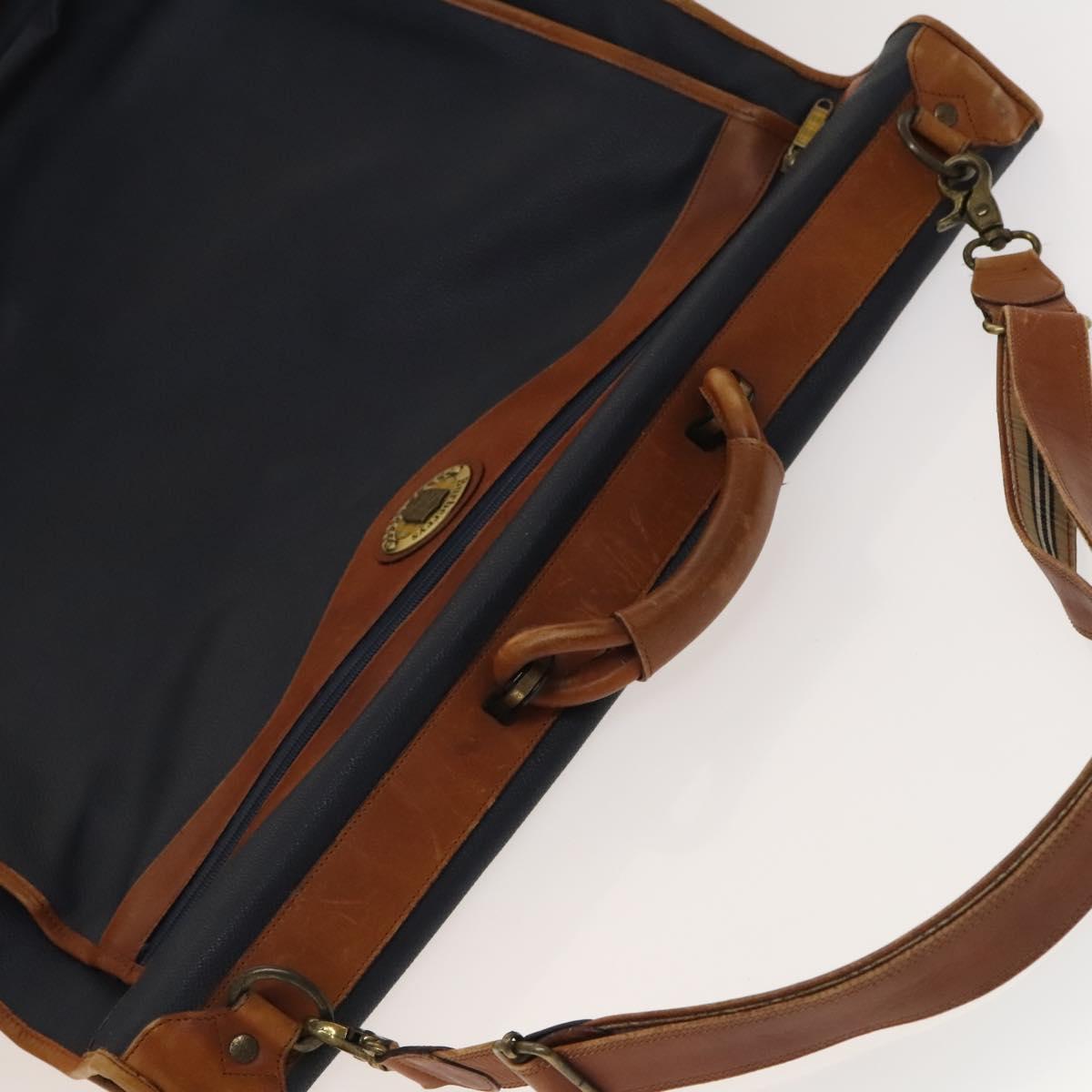 Burberrys Garment Cover Leather PVC Navy Auth bs28531