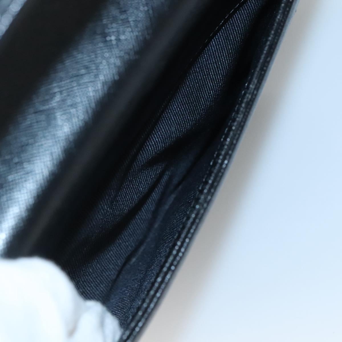 GIVENCHY Hand Bag Leather 2way Black Gold Auth bs28532