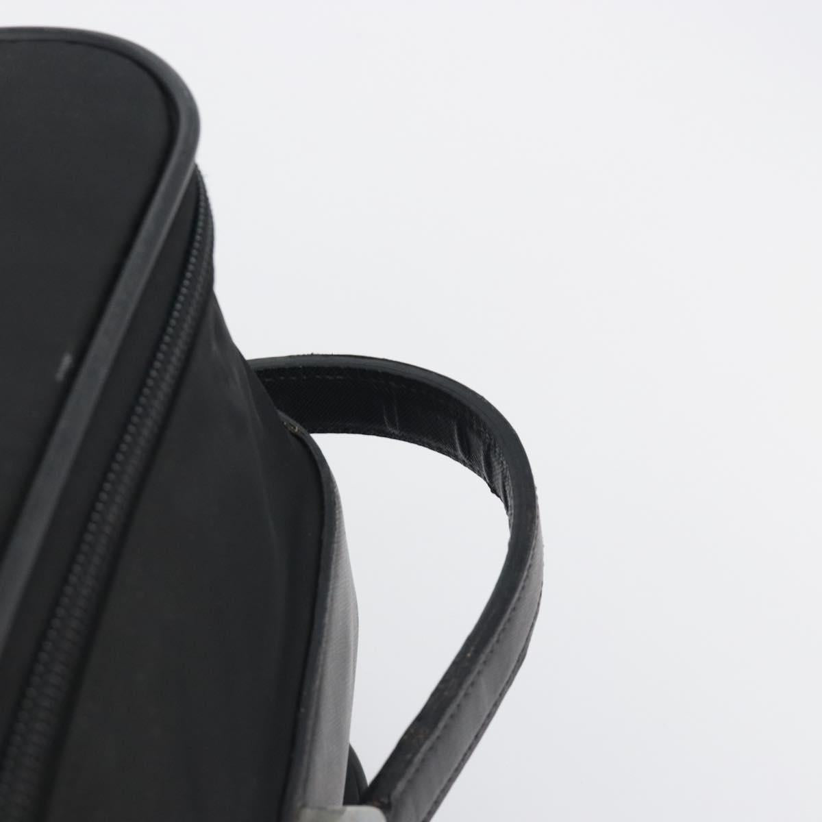 PRADA Suitcase Nylon Black Silver Auth bs28547