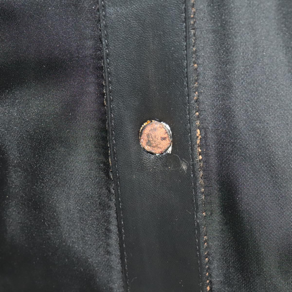 PRADA Suitcase Nylon Black Silver Auth bs28547