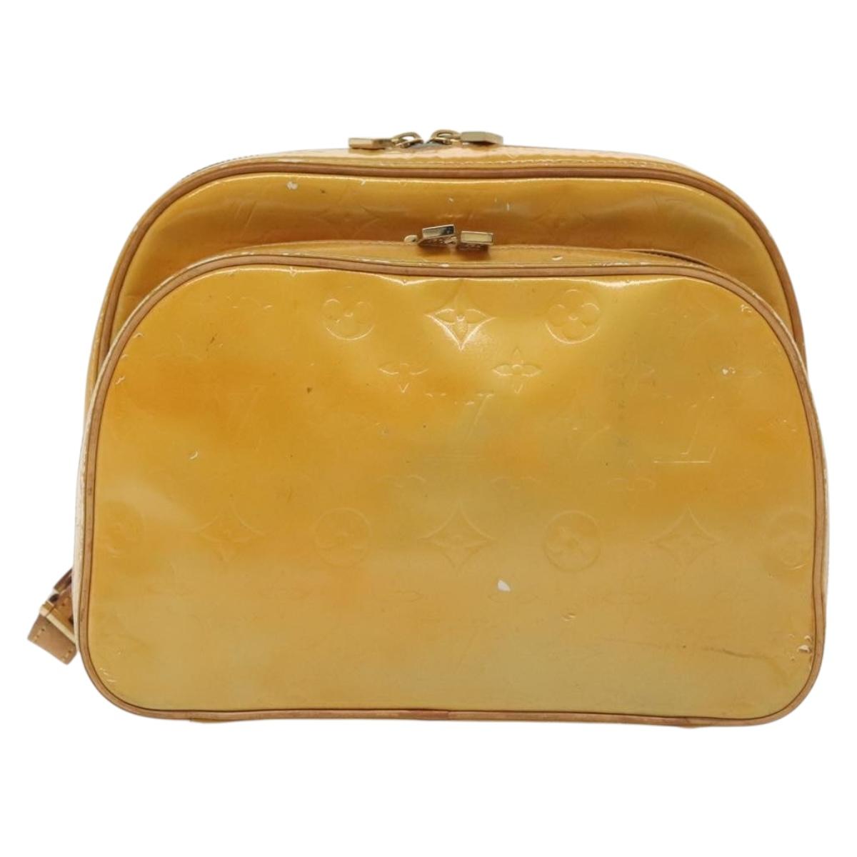 LOUIS VUITTON Monogram Vernis Marley Backpack Gris M91038 LV Auth bs28557