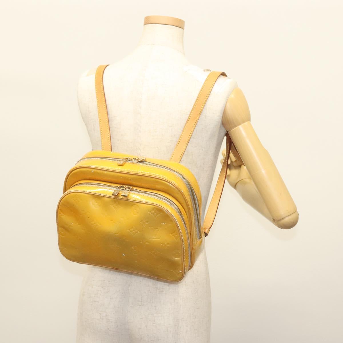 LOUIS VUITTON Monogram Vernis Marley Backpack Gris M91038 LV Auth bs28557