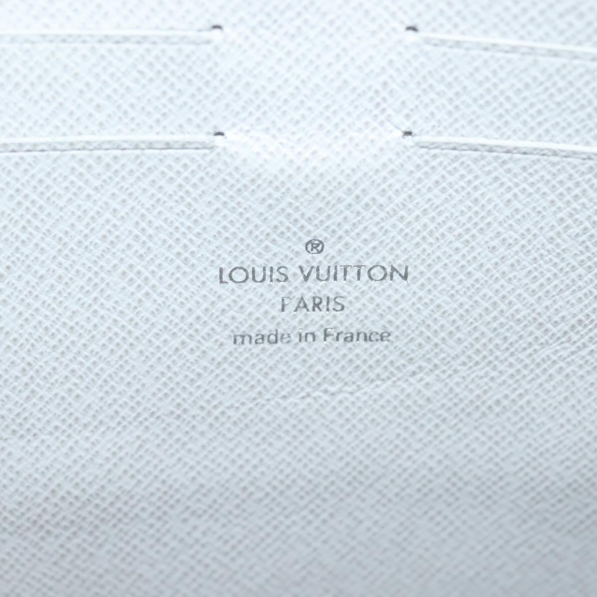 LOUIS VUITTON Monogram White Zipped Pouch GM Clutch Bag M68310 LV Auth bs28559