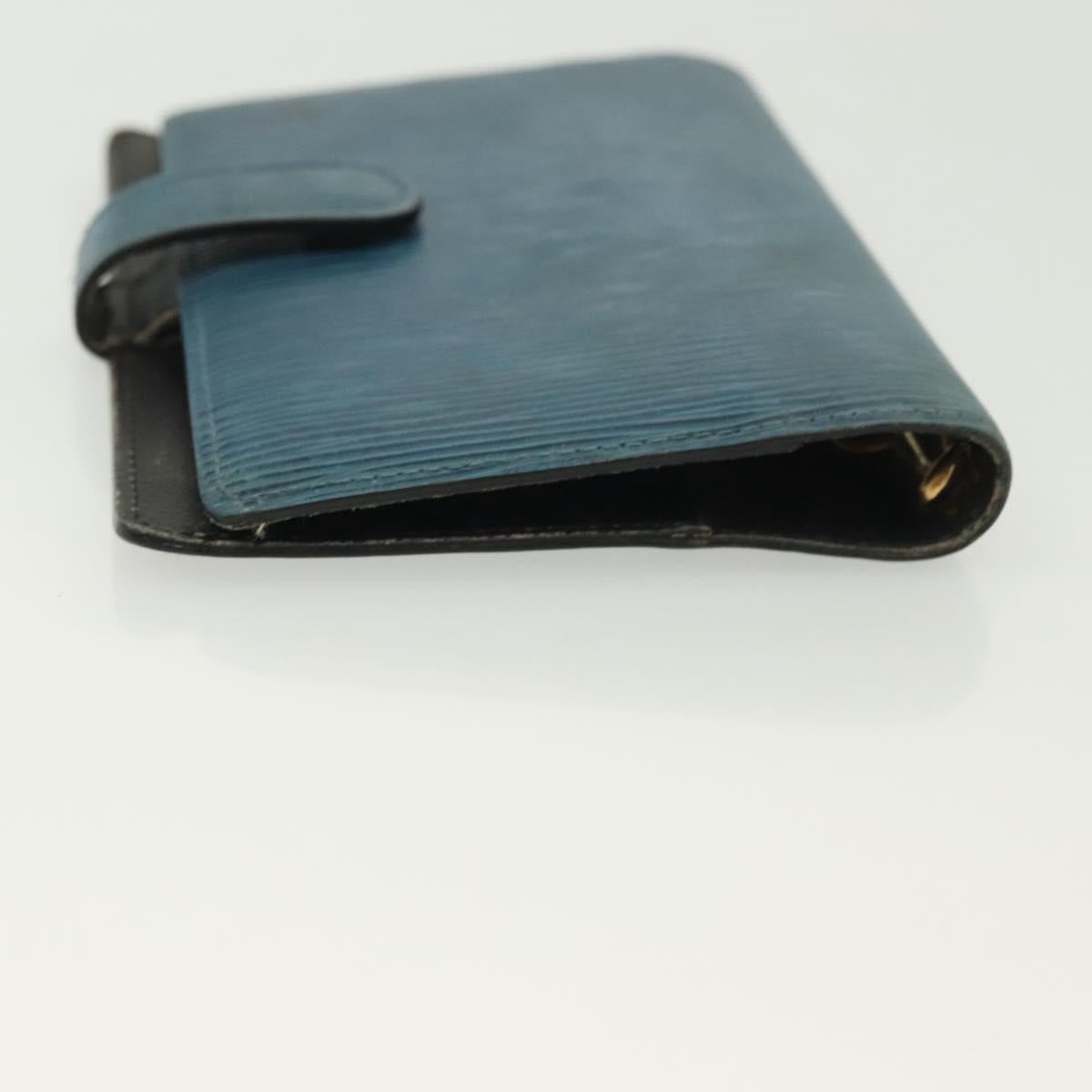 LOUIS VUITTON Epi Agenda PM Day Planner Cover Blue R20055 LV Auth bs28570