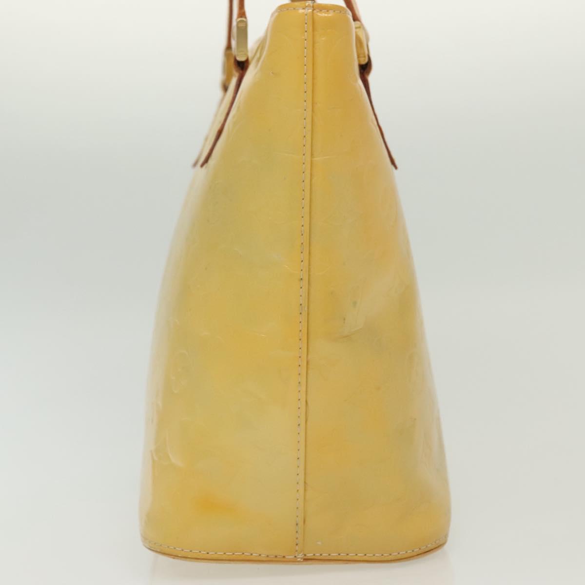 LOUIS VUITTON Monogram Vernis Houston Hand Bag Gris M91053 LV Auth bs28601