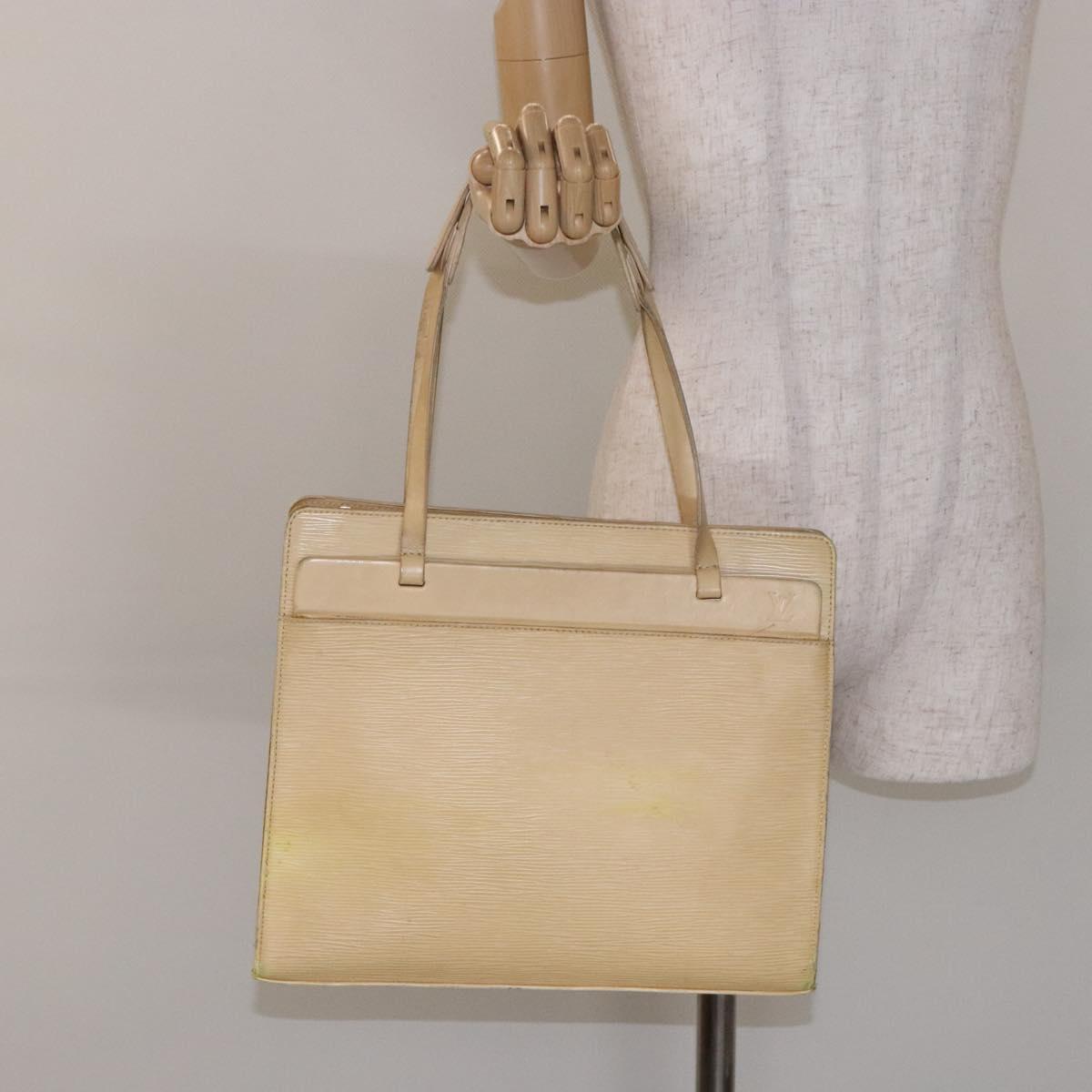 LOUIS VUITTON Epi Croisette PM Tote Bag Vanilla M5249A LV Auth bs28602