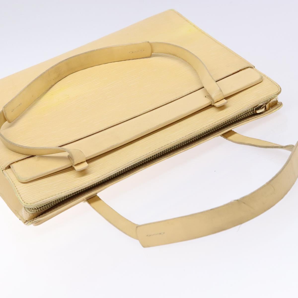 LOUIS VUITTON Epi Croisette PM Tote Bag Vanilla M5249A LV Auth bs28602