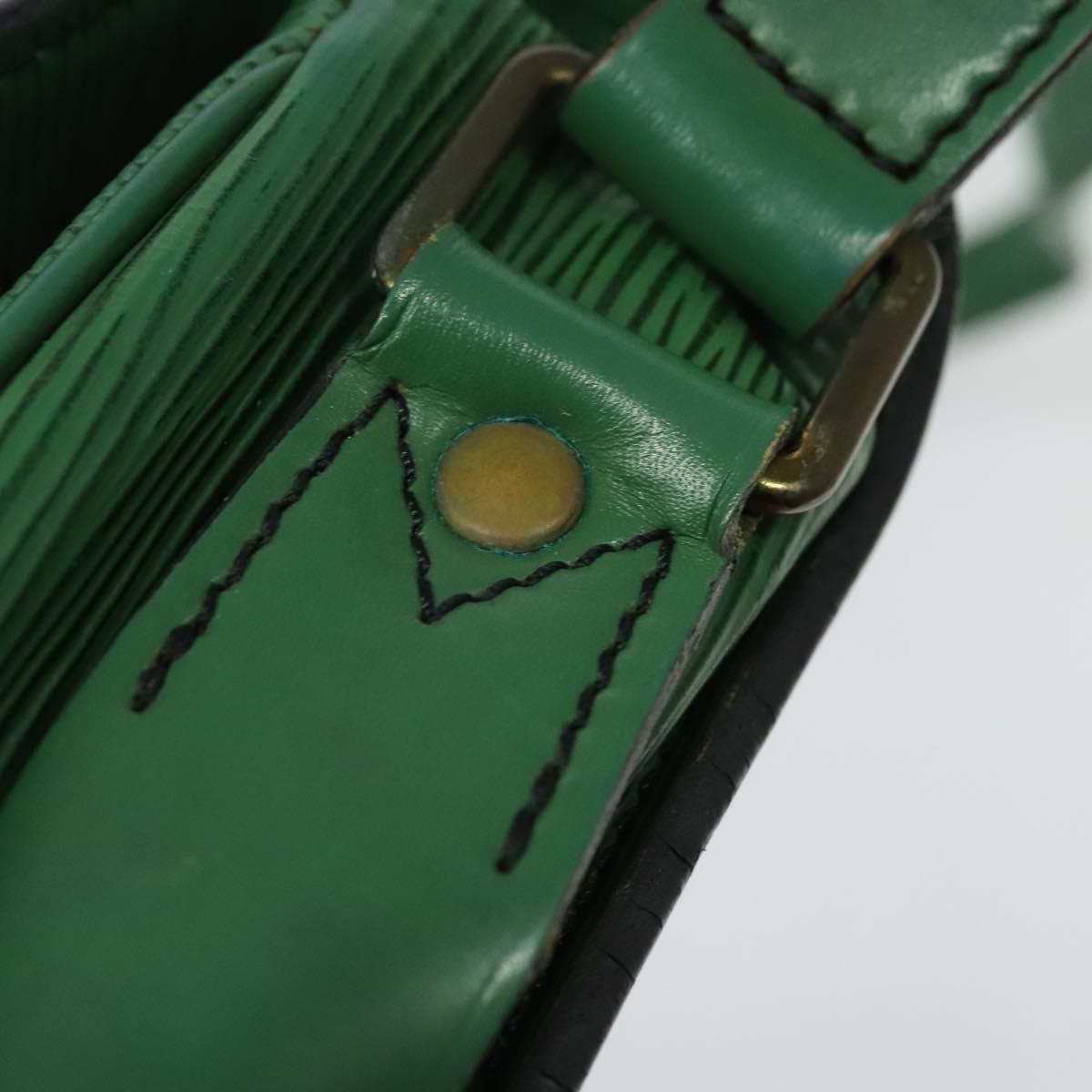 LOUIS VUITTON Epi Cartouchiere MM Shoulder Bag Green M52244 LV Auth bs28612