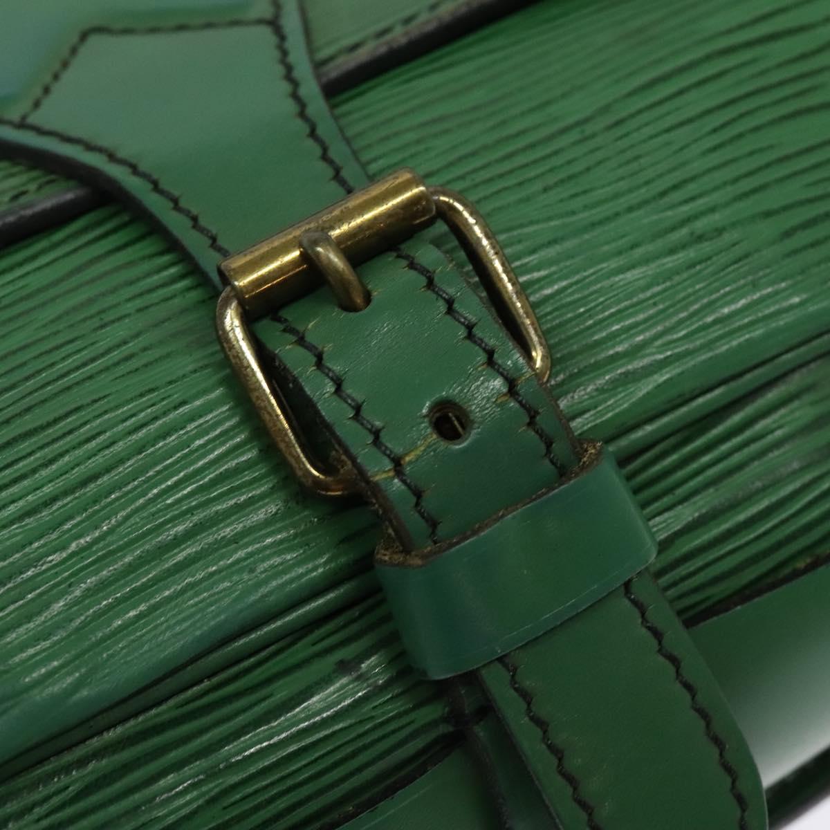LOUIS VUITTON Epi Cartouchiere MM Shoulder Bag Green M52244 LV Auth bs28612
