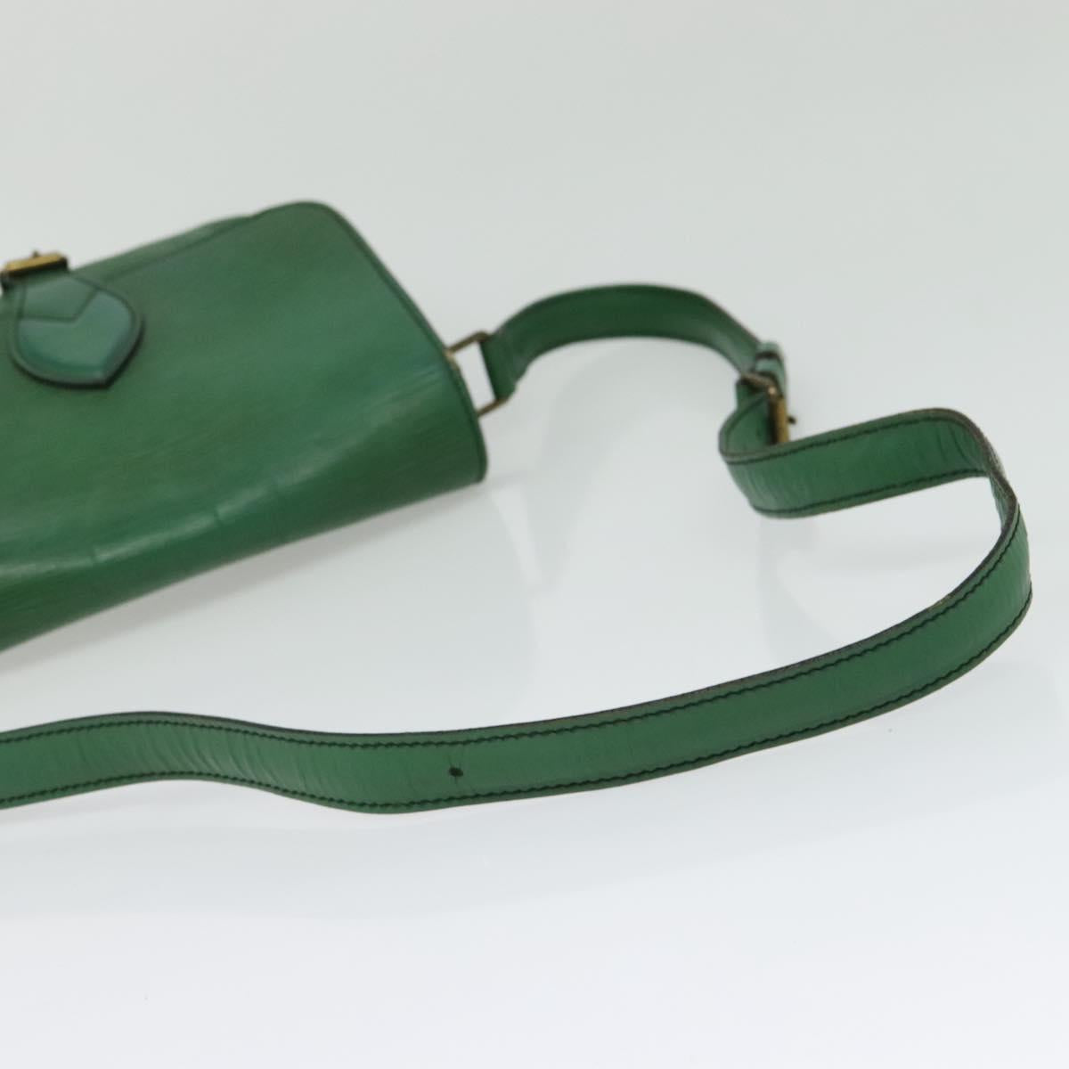 LOUIS VUITTON Epi Cartouchiere MM Shoulder Bag Green M52244 LV Auth bs28612