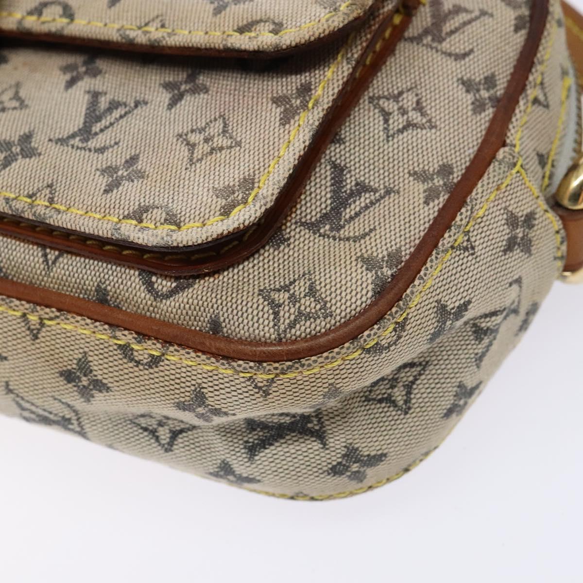 LOUIS VUITTON Monogram Mini Juliet MM Shoulder Bag Blue M92004 LV Auth bs28619