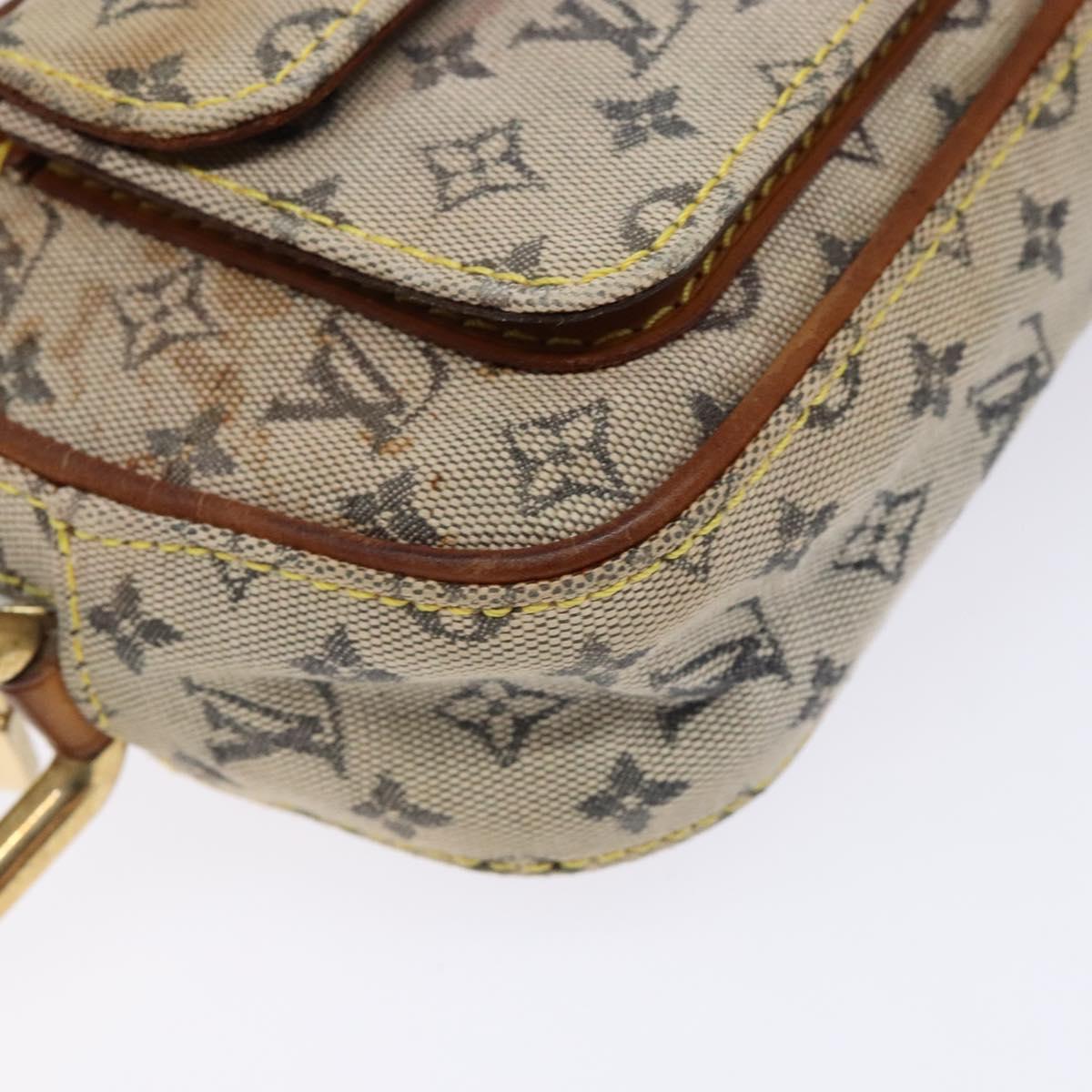 LOUIS VUITTON Monogram Mini Juliet MM Shoulder Bag Blue M92004 LV Auth bs28619