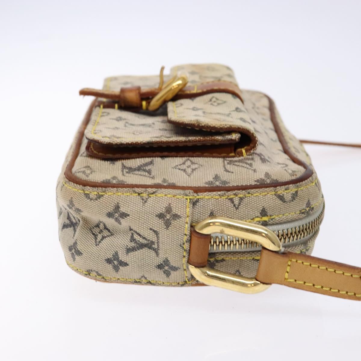 LOUIS VUITTON Monogram Mini Juliet MM Shoulder Bag Blue M92004 LV Auth bs28619