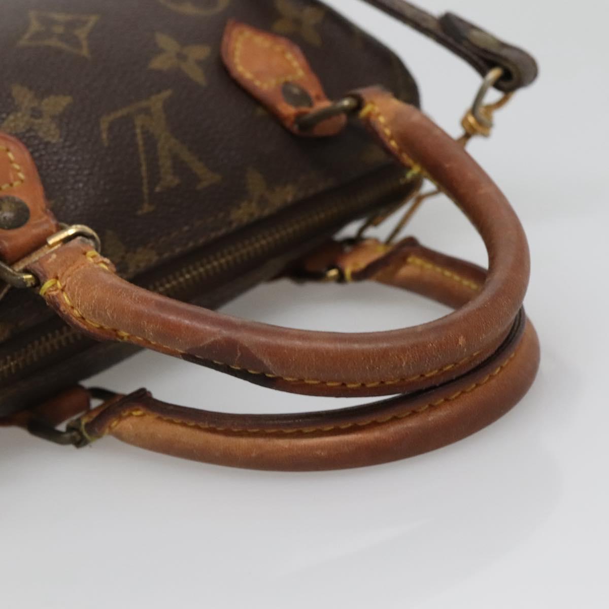 LOUIS VUITTON Monogram Mini Speedy Hand Bag M41534 LV Auth bs28621
