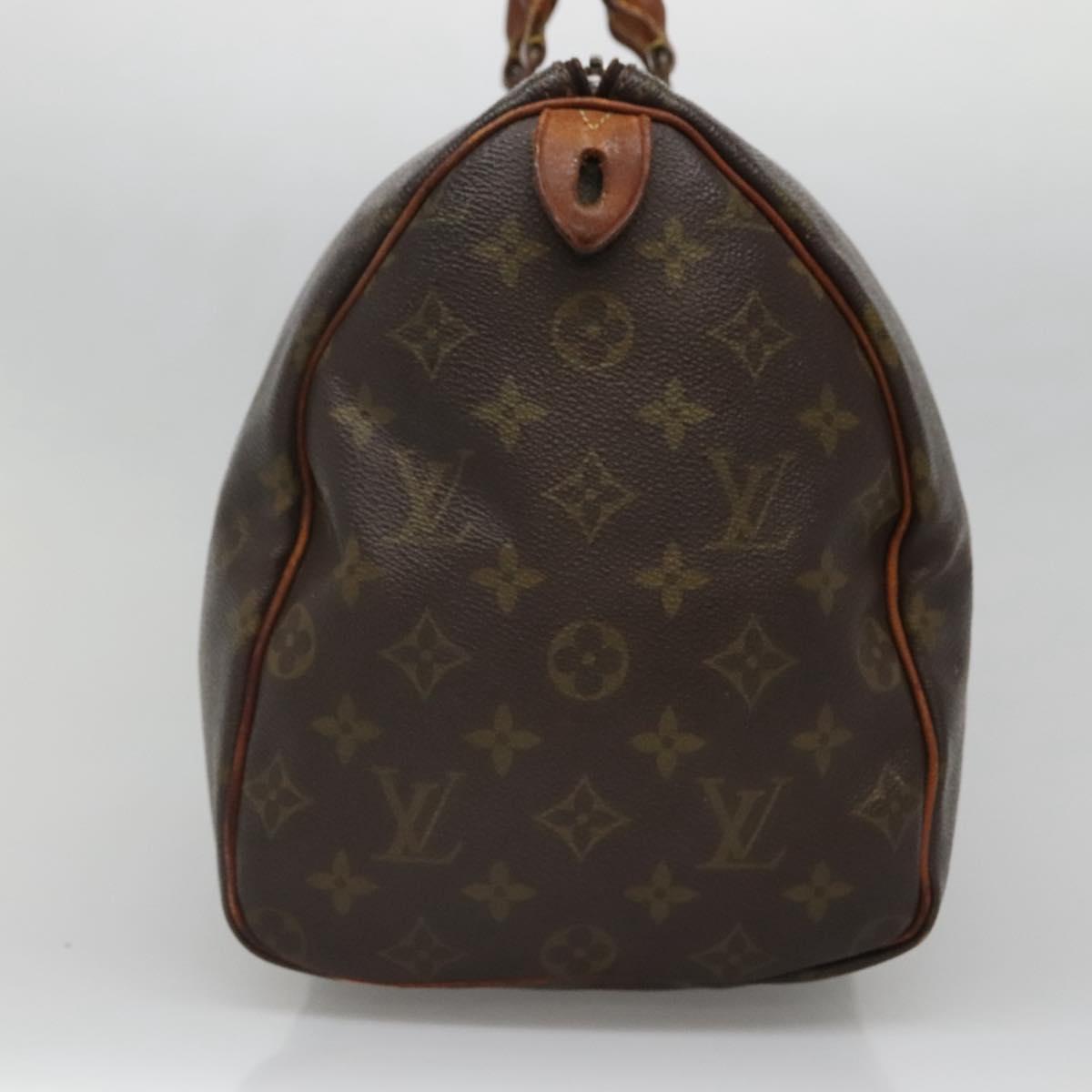LOUIS VUITTON Monogram Speedy 35 Hand Bag M41524 LV Auth bs28622
