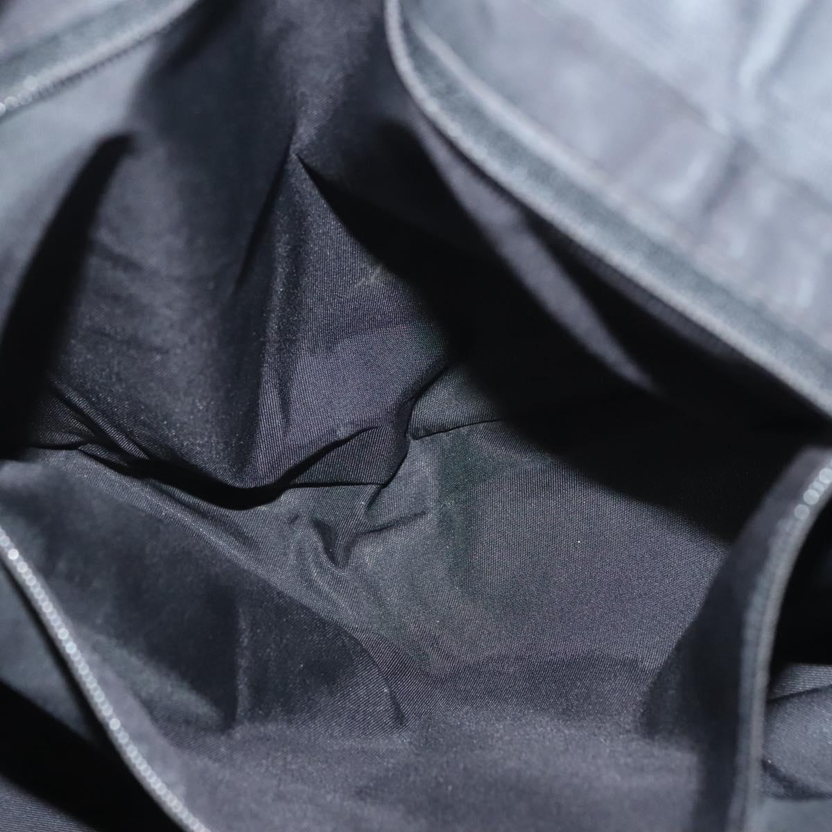 CHANEL New Travel Line Tote Bag Nylon Black gold CC Auth bs28674